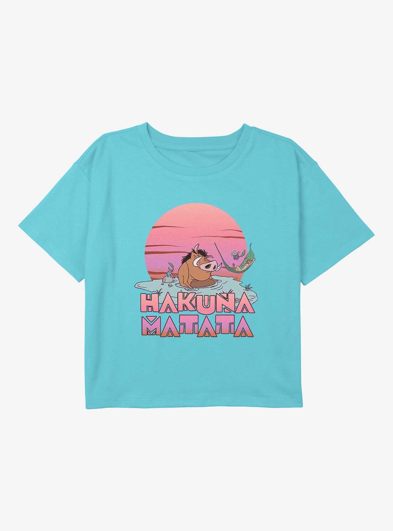 Disney The Lion King Hakuna Matata Vacay Youth Girls Boxy T-Shirt, , hi-res