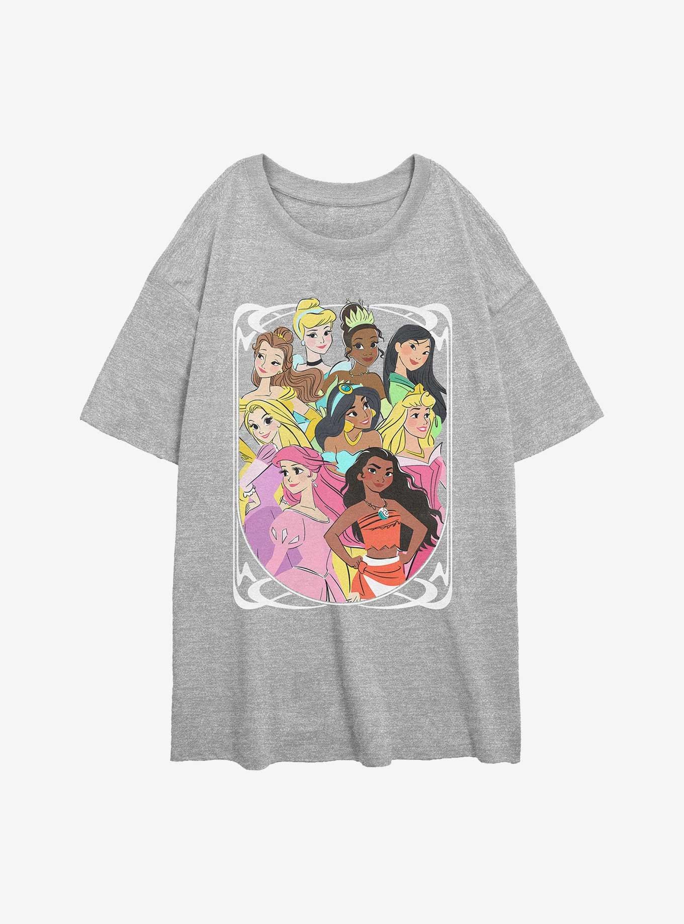 Disney Princesses Fancy Princess Womens Oversized T-Shirt, , hi-res