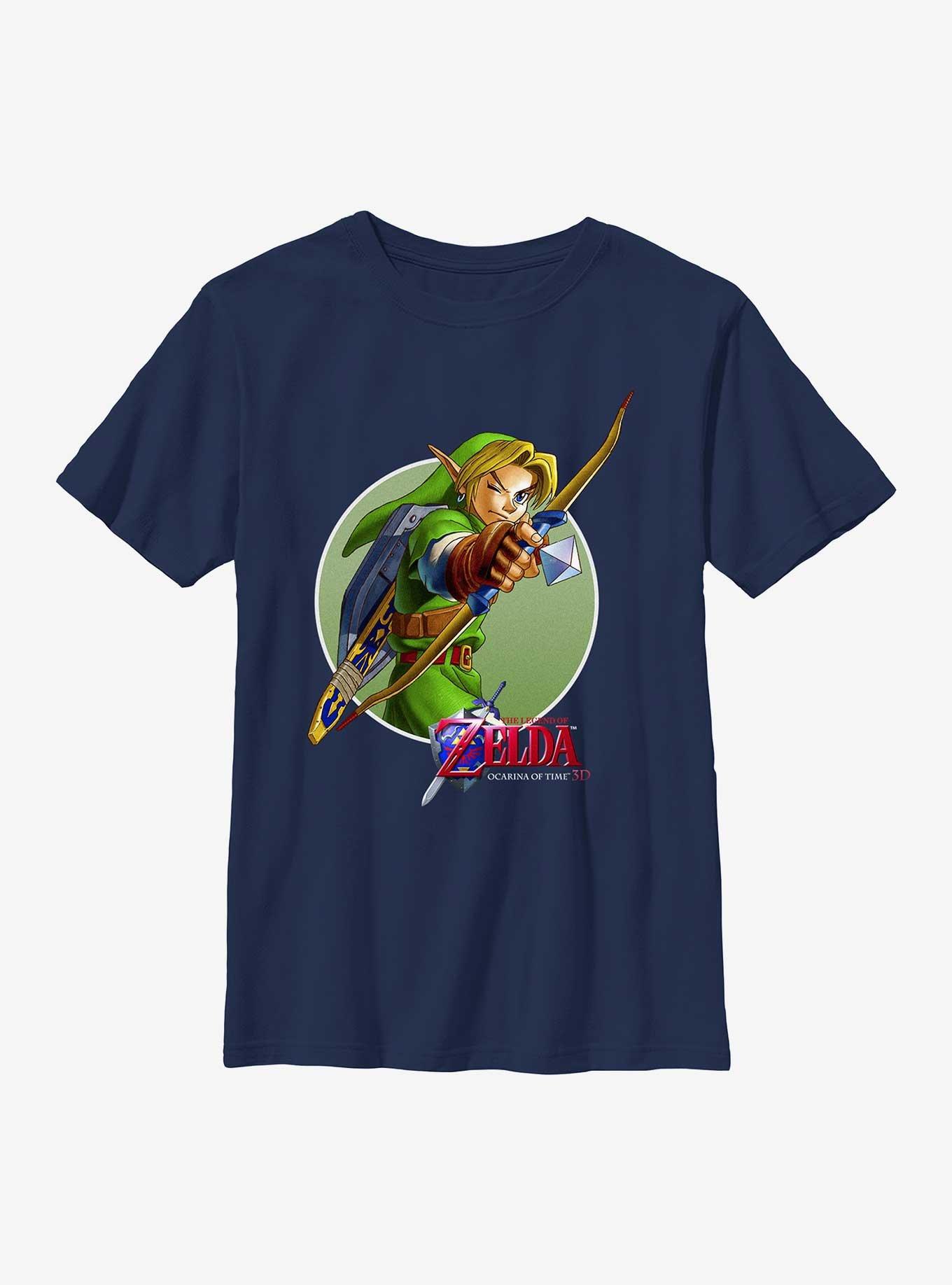 The Legend Of Zelda Link Aims Ocarina 3D Youth T-Shirt, , hi-res