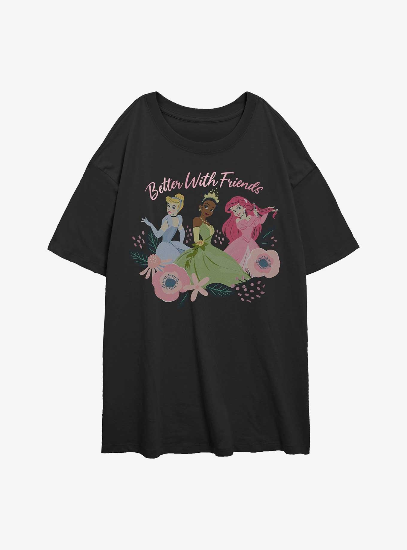 Disney Princesses Better With Friends Womens Oversized T-Shirt, , hi-res