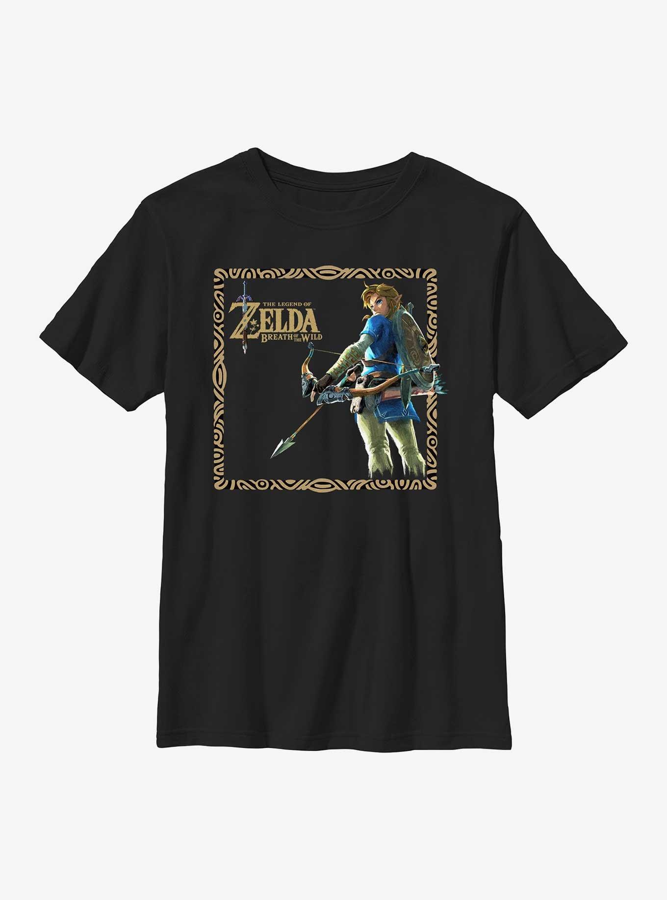 The Legend Of Zelda Breath Of The Wild Conqueror Youth T-Shirt, BLACK, hi-res