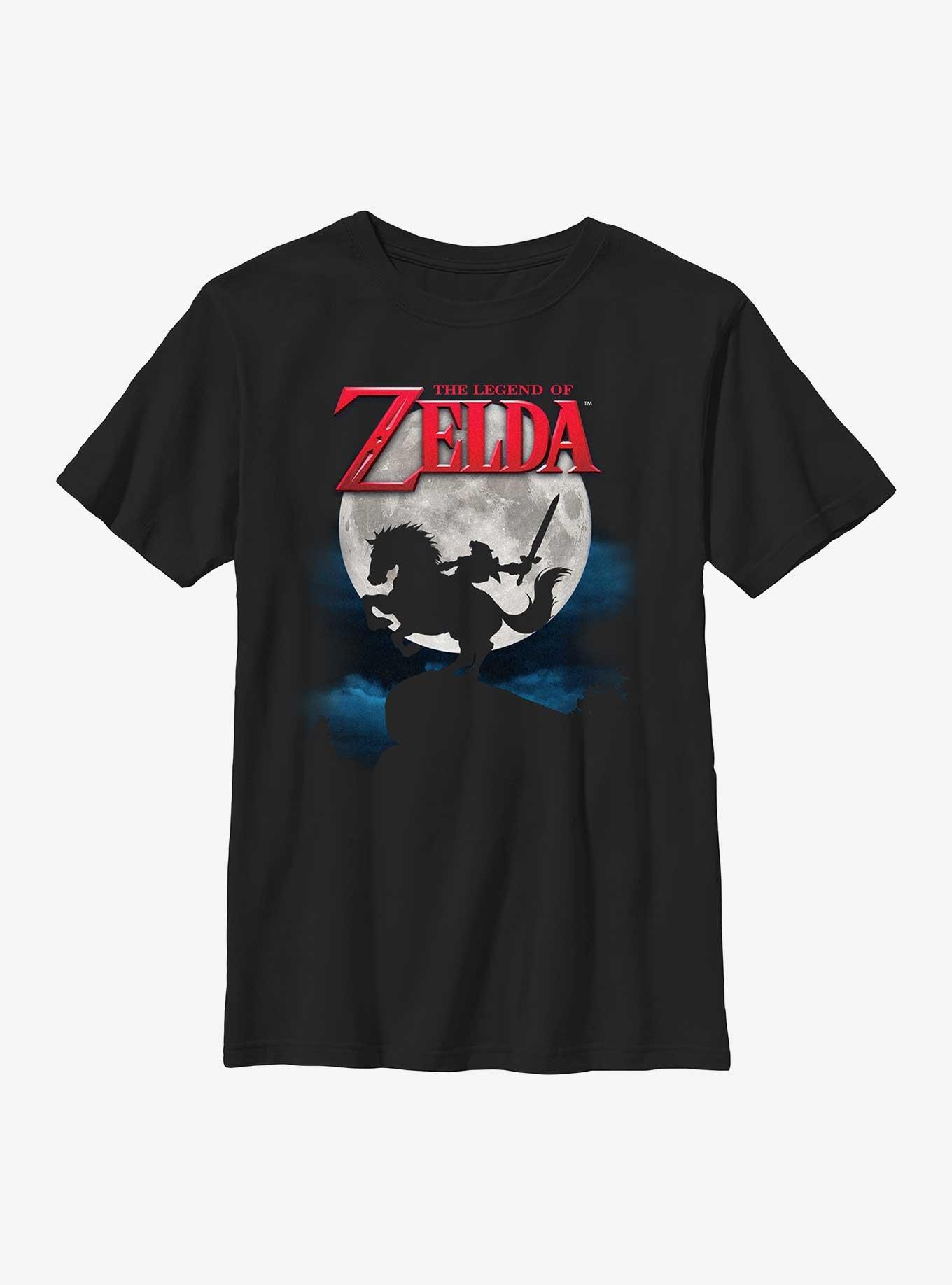 The Legend Of Zelda Full Moon Silhouette Youth T-Shirt, , hi-res