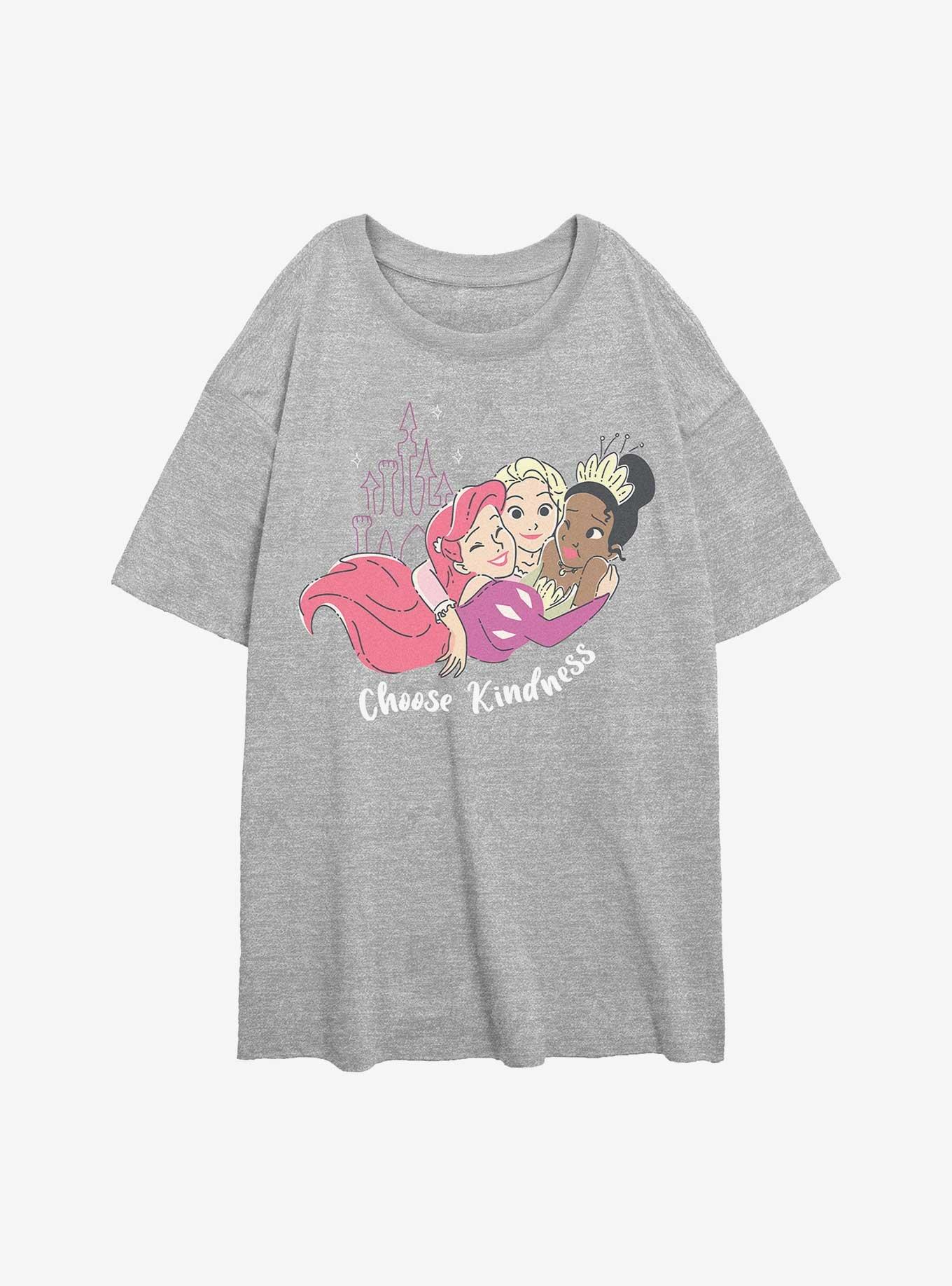 Disney Princesses Choose Kindness Womens Oversized T-Shirt, , hi-res