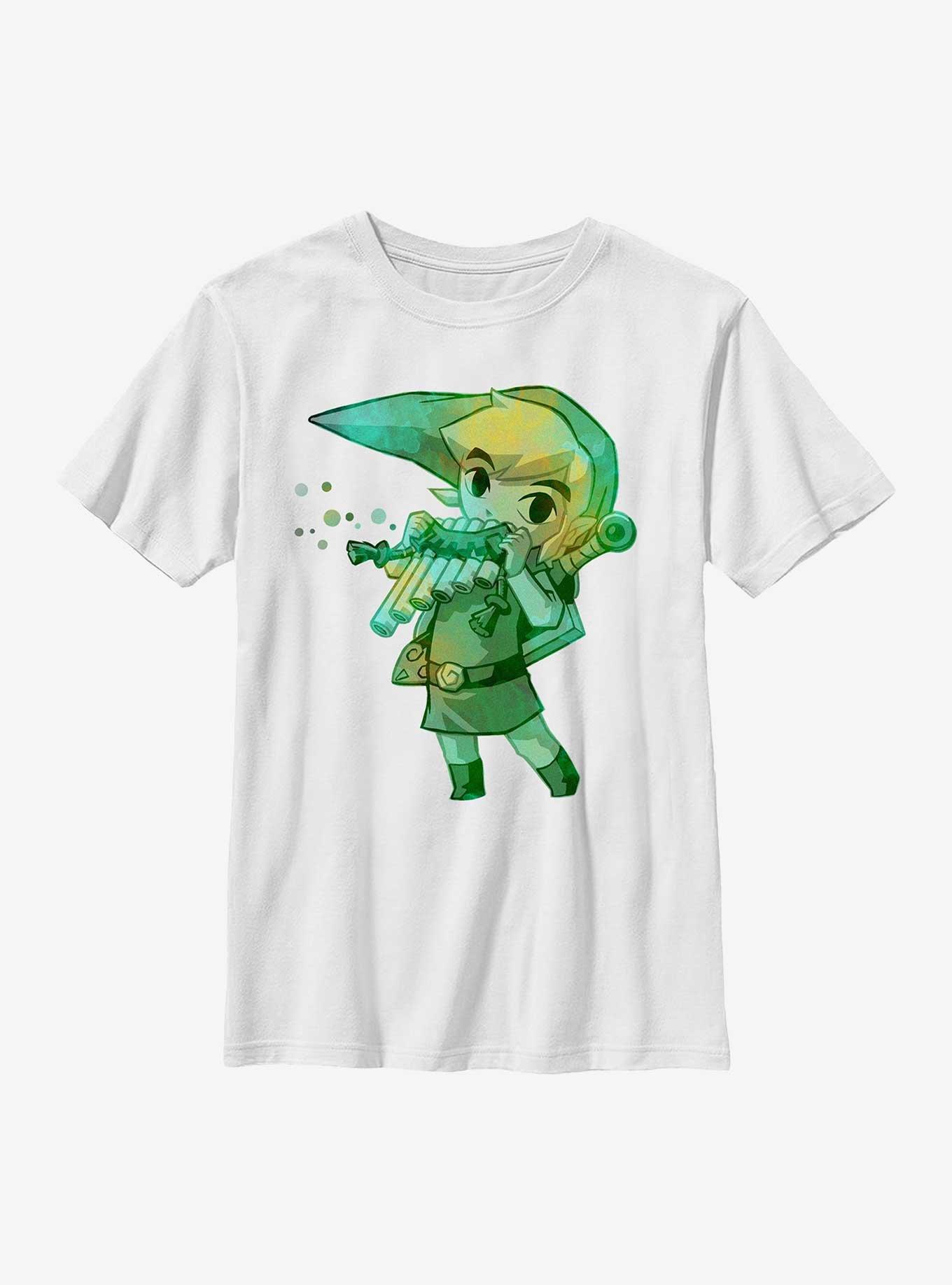 The Legend Of Zelda Flute Watercolor Youth T-Shirt, , hi-res