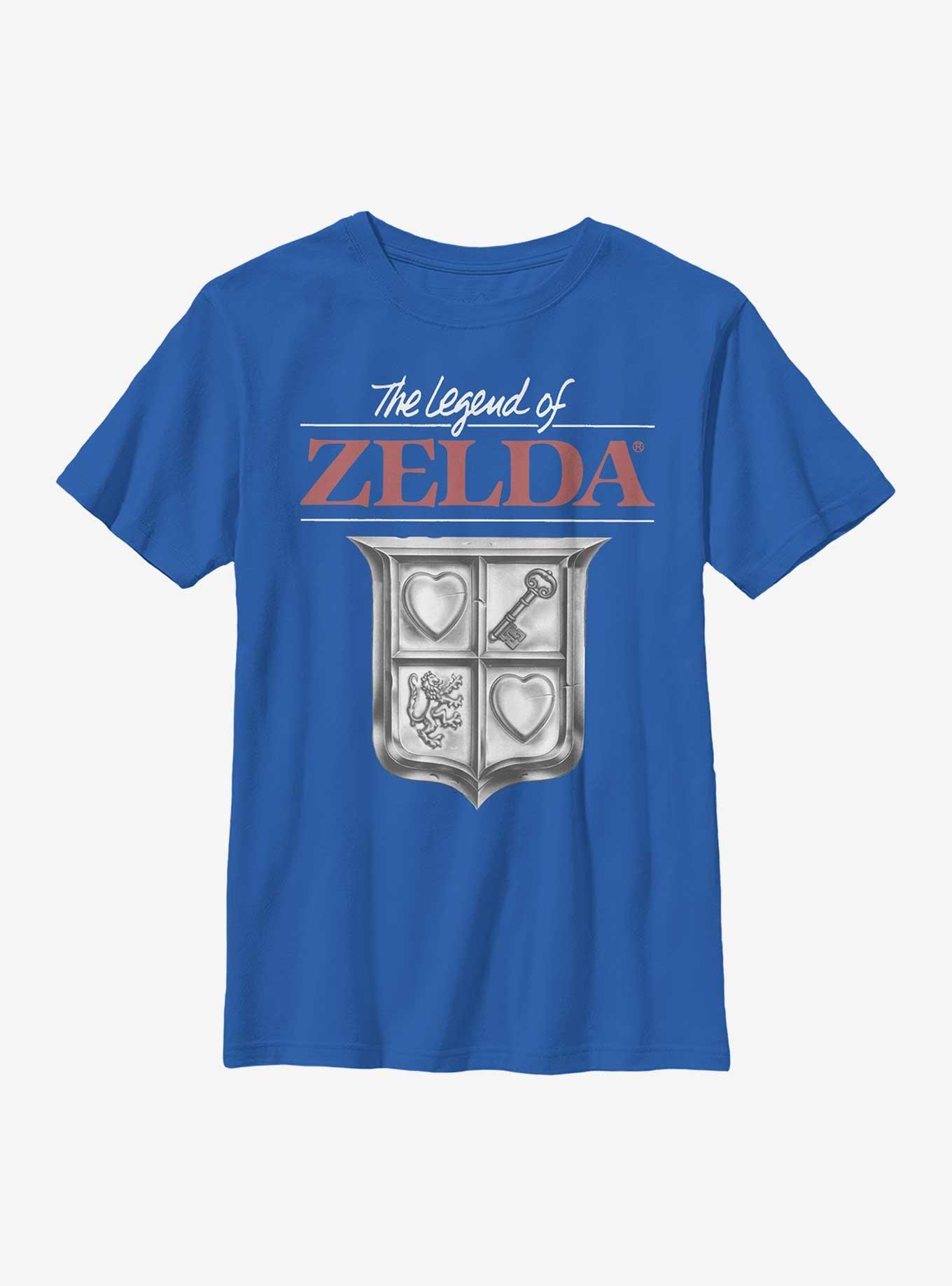 The Legend Of Zelda Classic Shield Youth T-Shirt, , hi-res