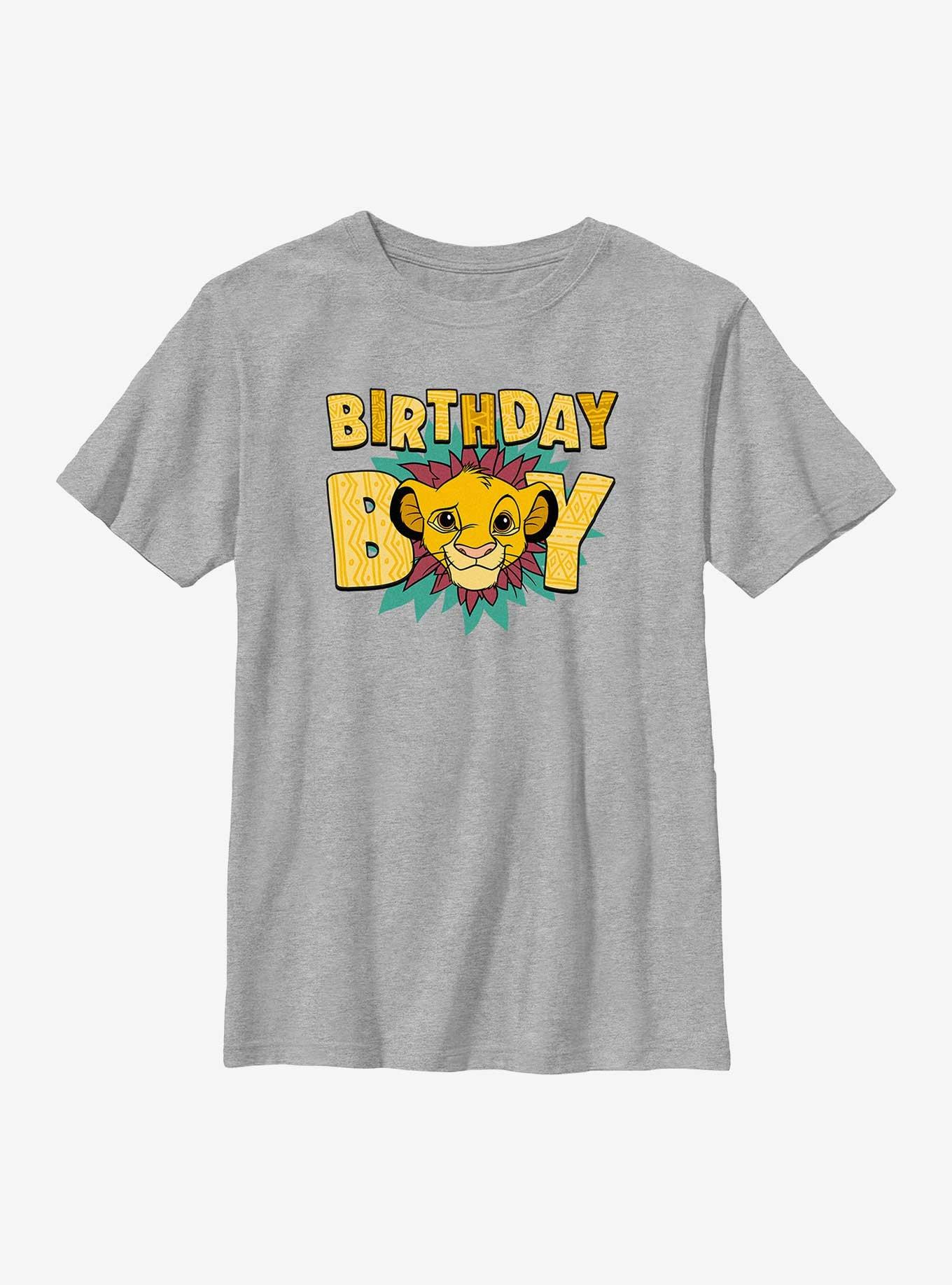 Disney The Lion King Birthday Boy Simba Youth T-Shirt, , hi-res