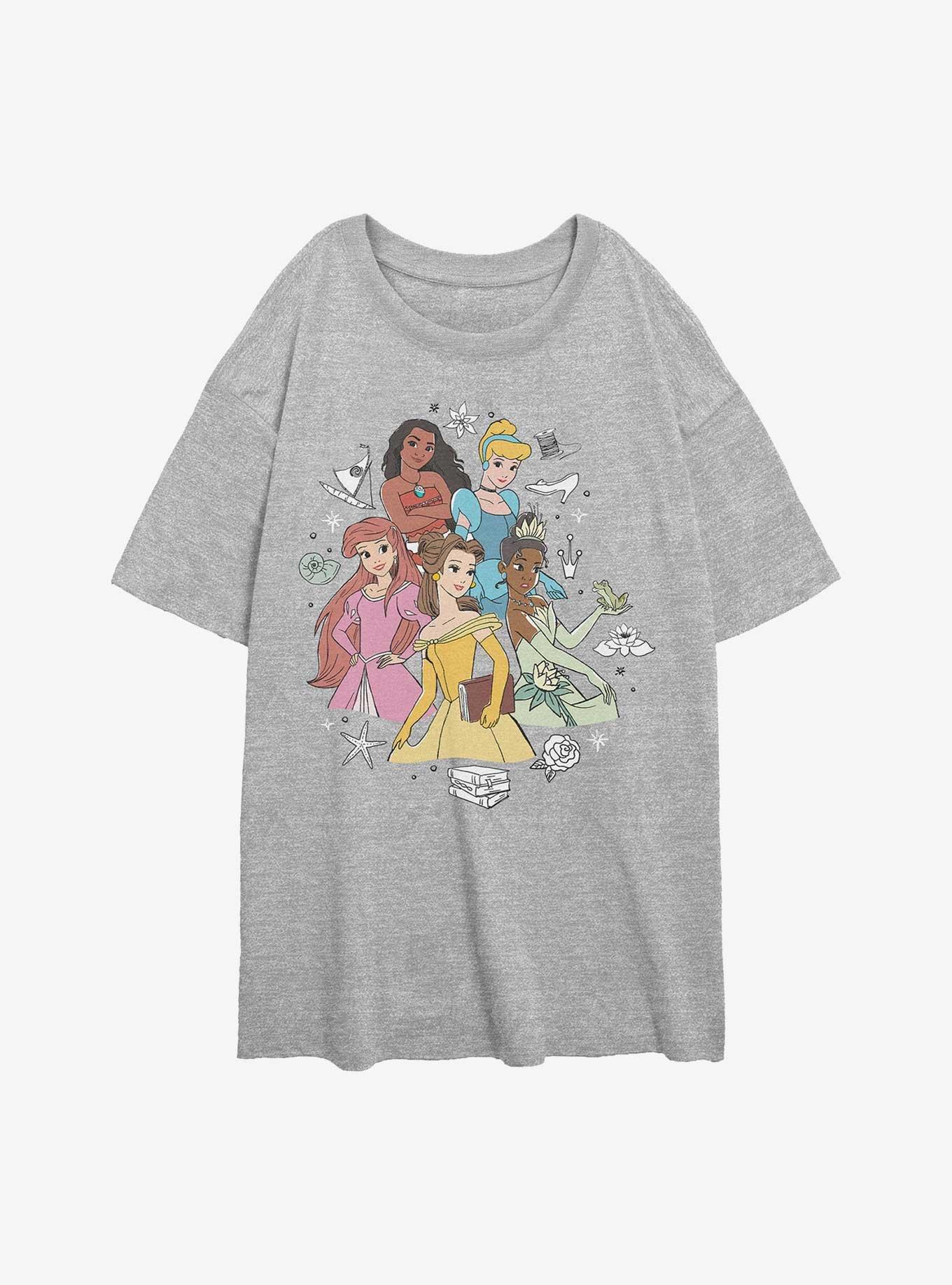 Disney Princesses Dream Team Assemble Womens Oversized T-Shirt, , hi-res