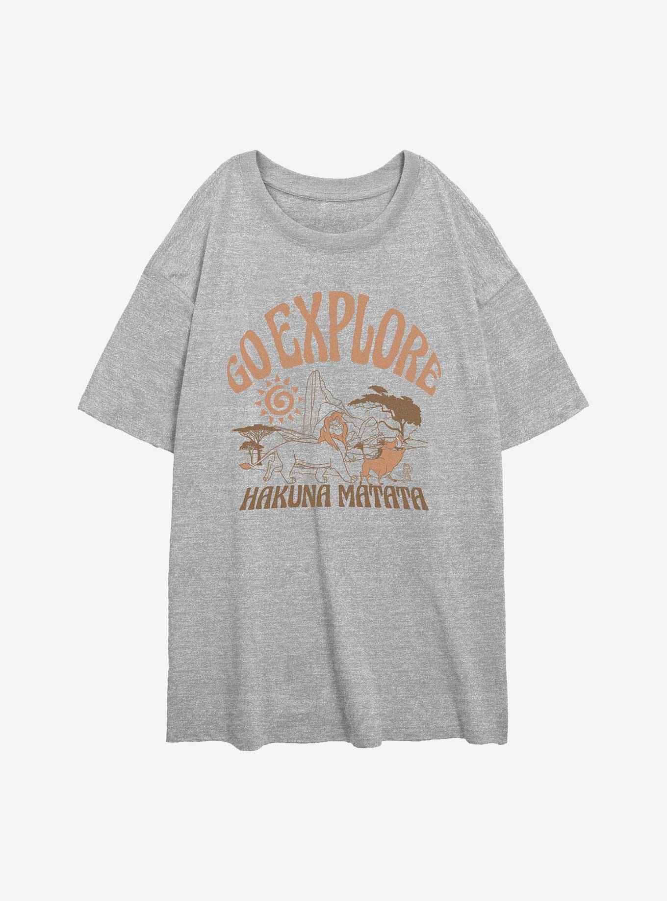 Disney The Lion King Dsny Go Explore Womens Oversized T-Shirt, , hi-res