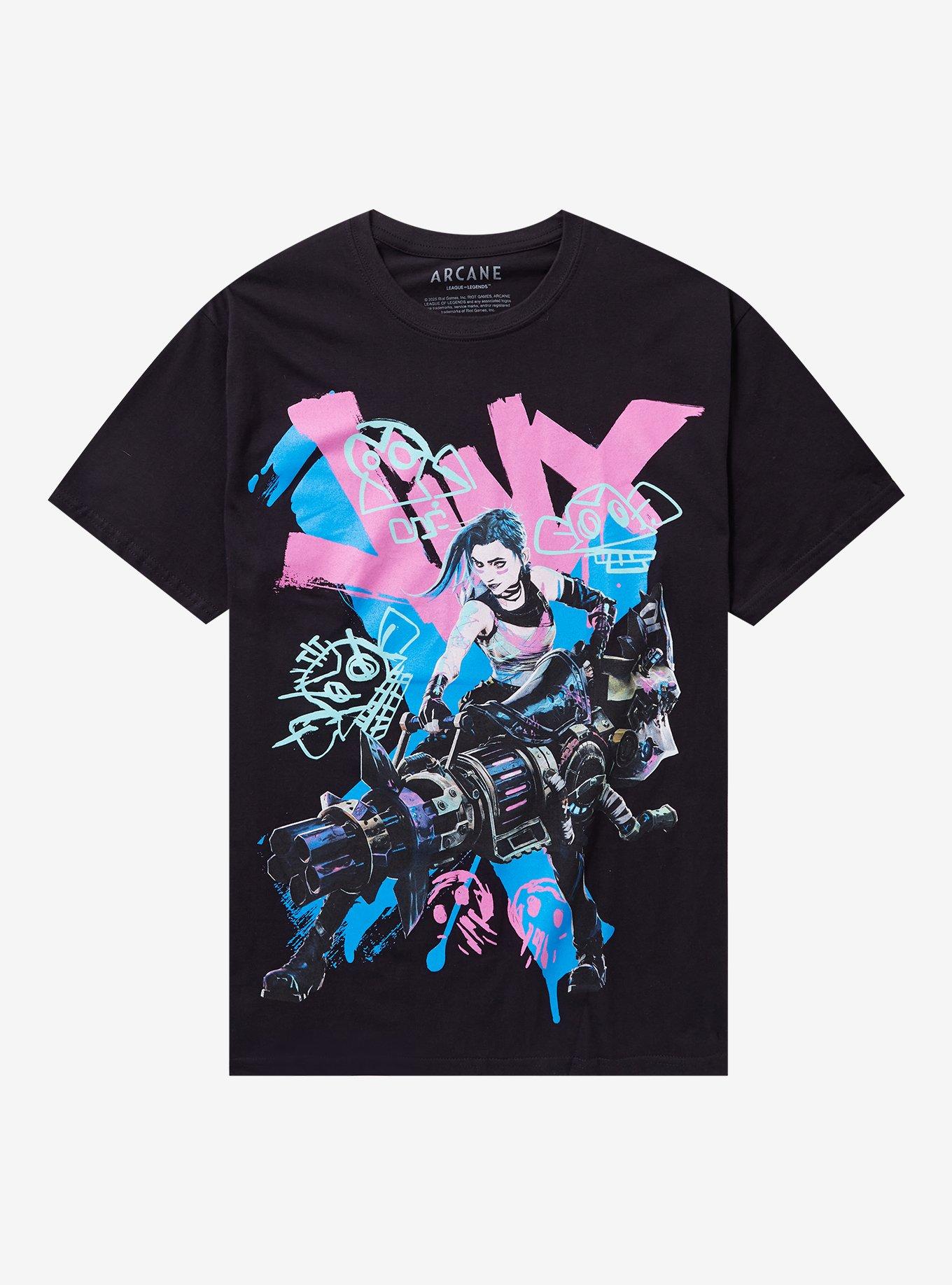 Arcane Jinx Graffiti Jumbo Graphic T-Shirt, , hi-res