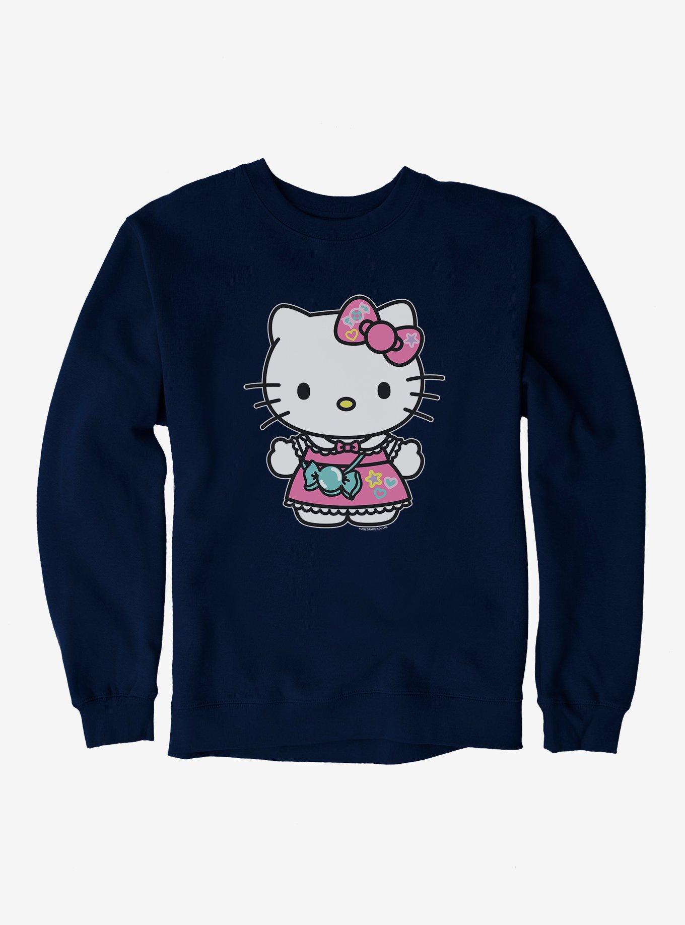 Hello Kitty Sugar Rush Candy Purse Sweatshirt, NAVY, hi-res