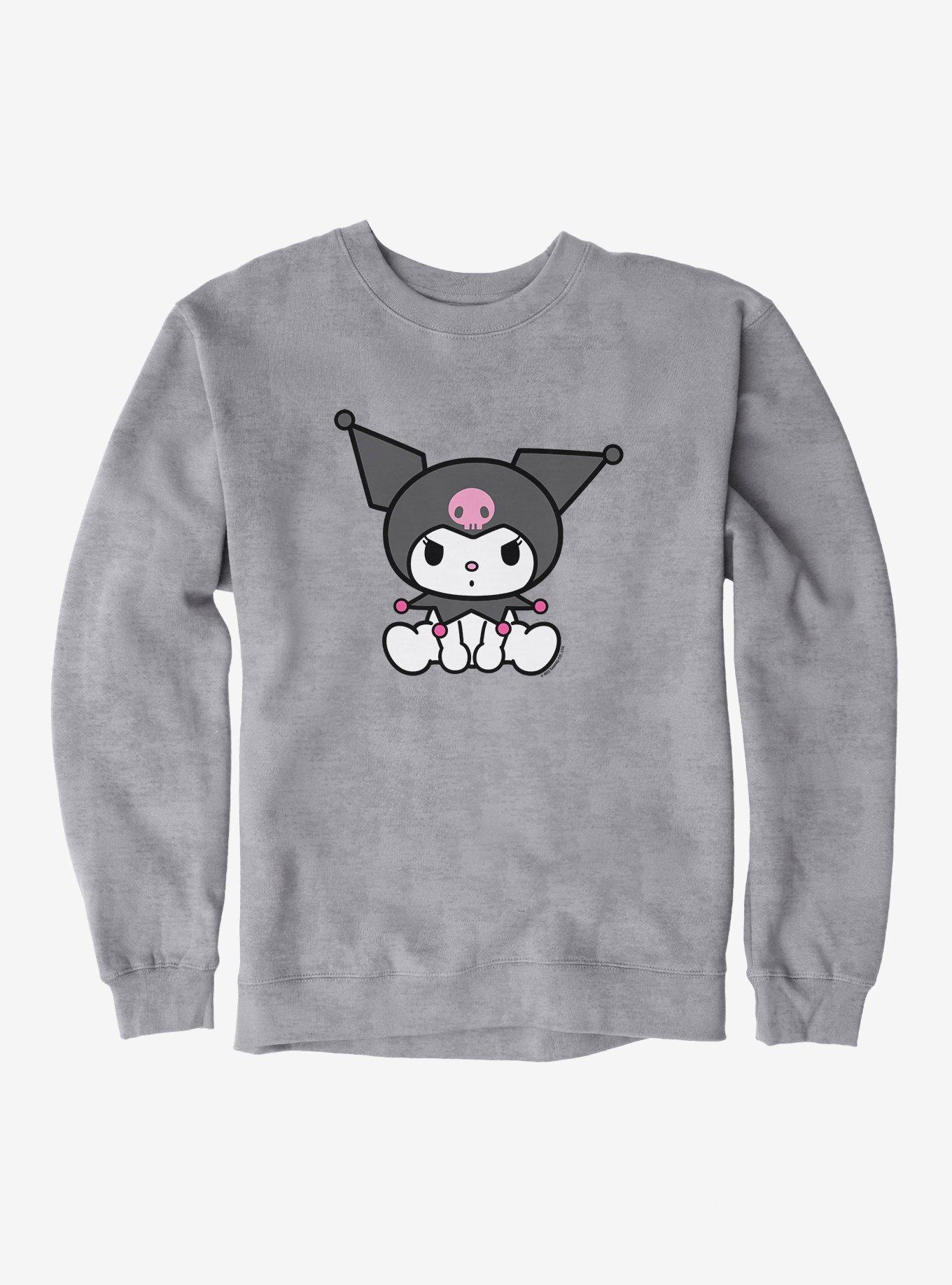 Kuromi Sitting Sweatshirt, , hi-res