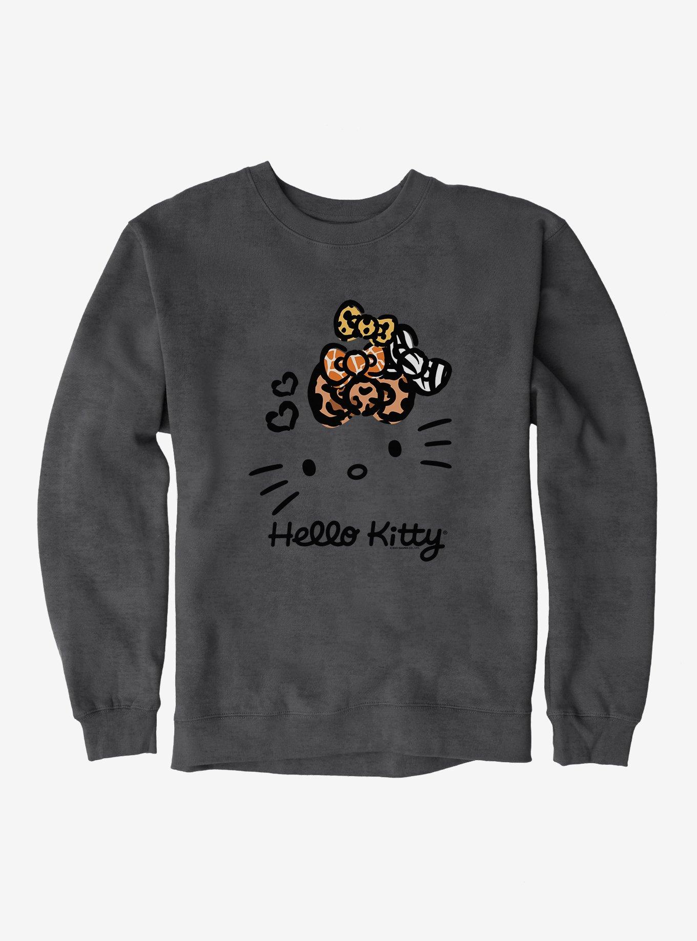 Hello Kitty Jungle Paradise Stencil Logo Sweatshirt, , hi-res