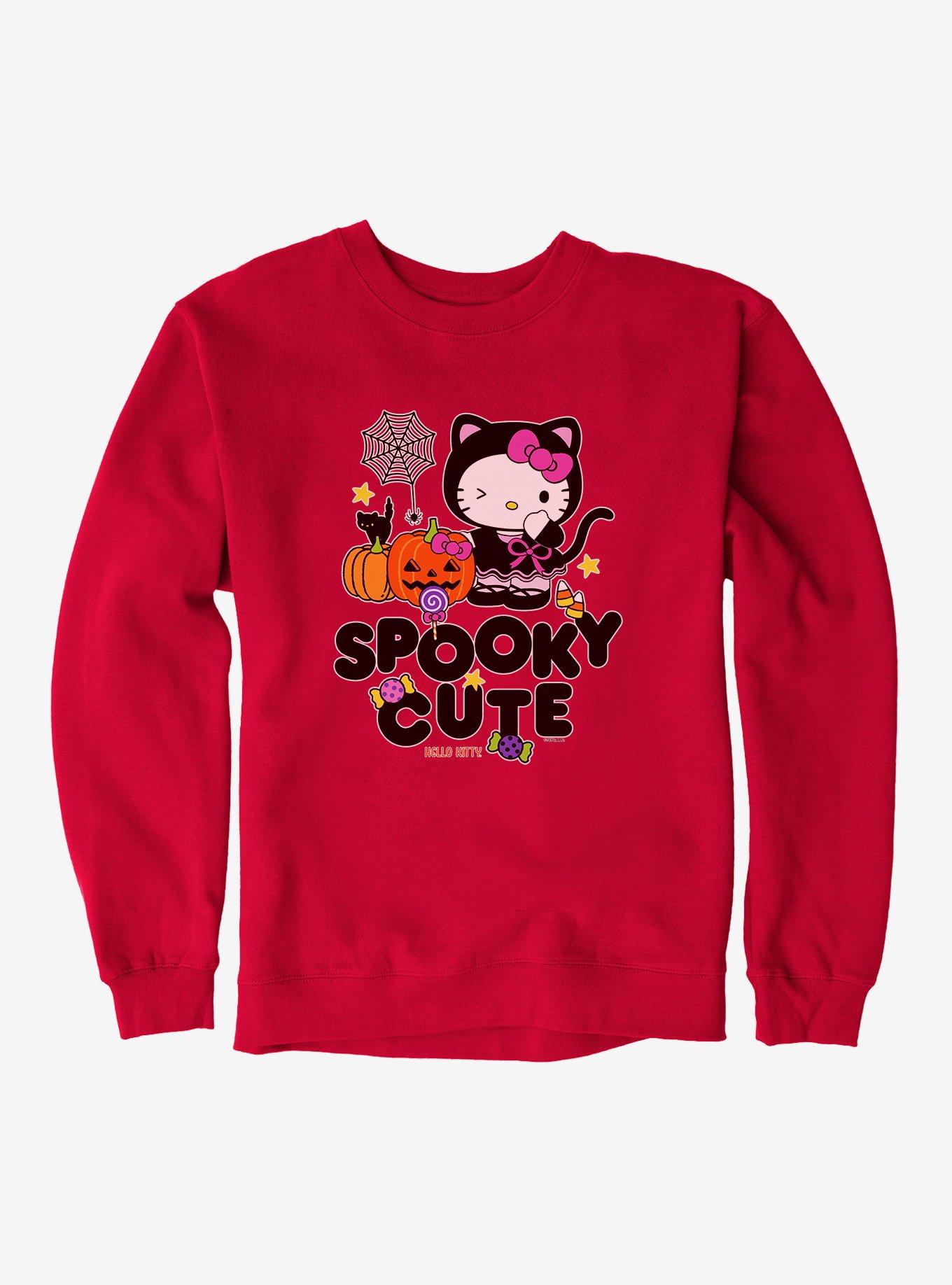Hello Kitty Spooky Cute Sweatshirt, RED, hi-res