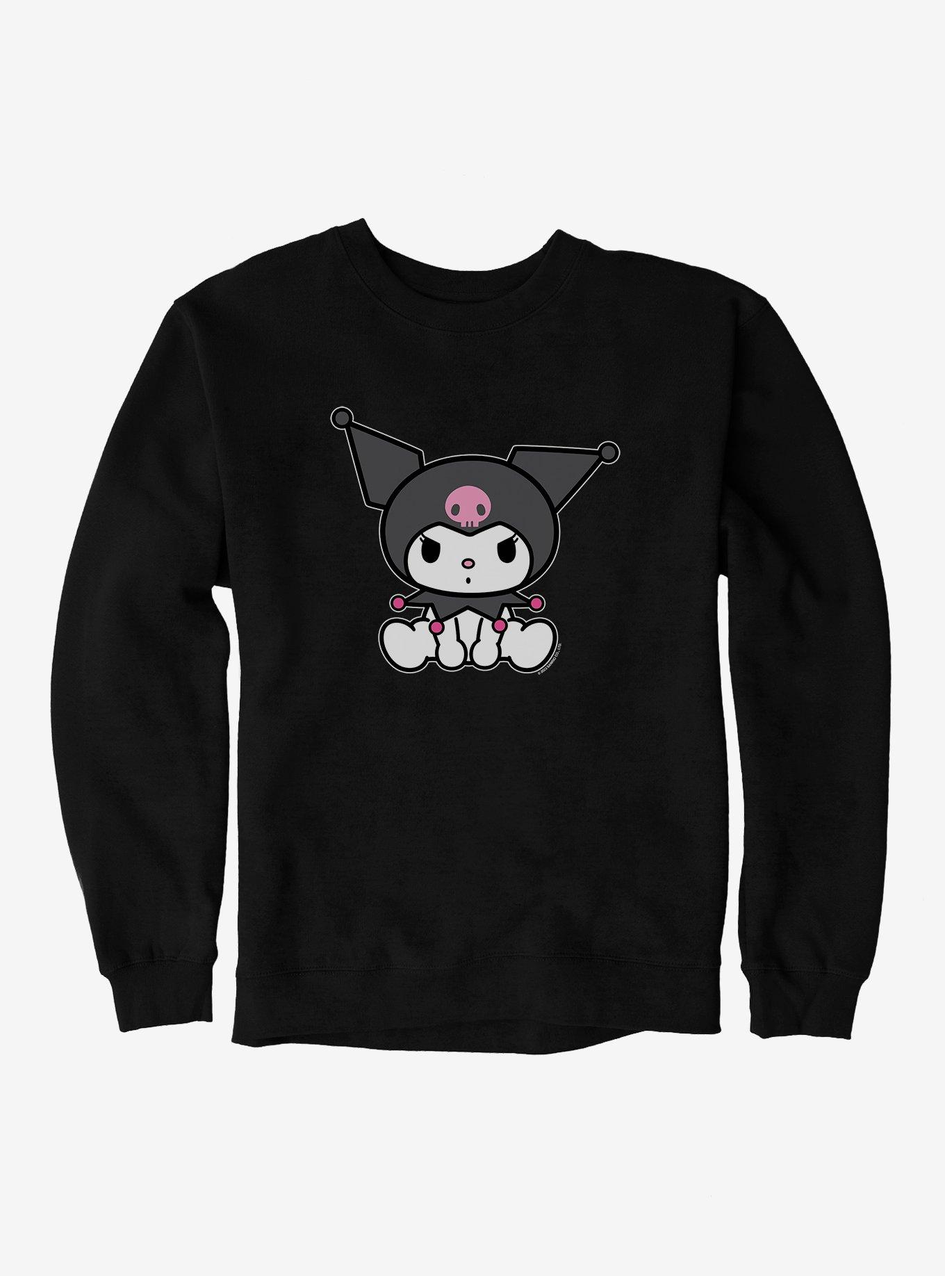 Kuromi Sitting Sweatshirt, , hi-res