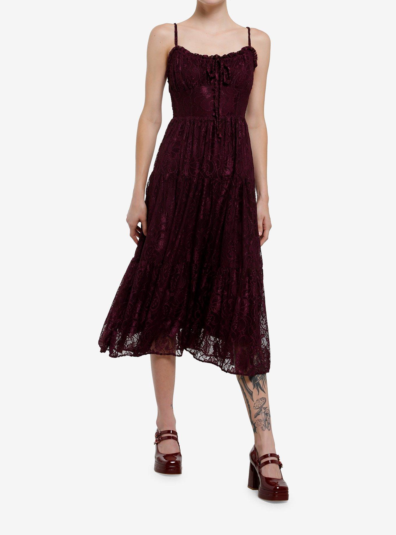 Fig Floral Lace Maxi Dress, , hi-res