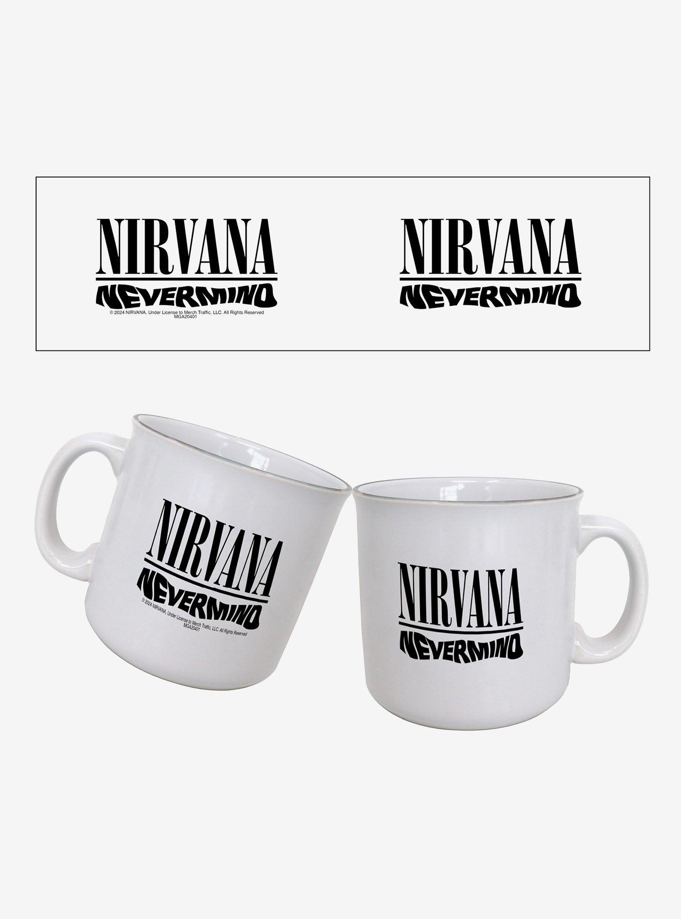 Nirvana Nevermind Logo 20oz Camper Mug, , hi-res