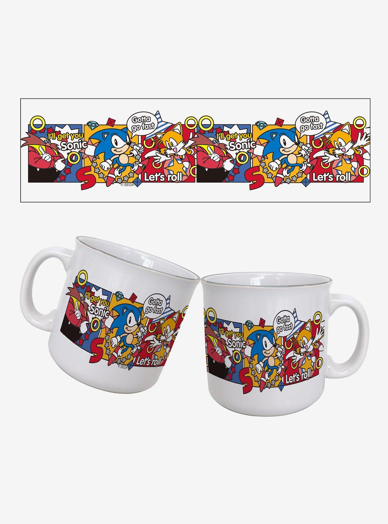 Sonic The Hedgehog 3 Panel Eggman Sonic 20oz Camper Mug, , hi-res