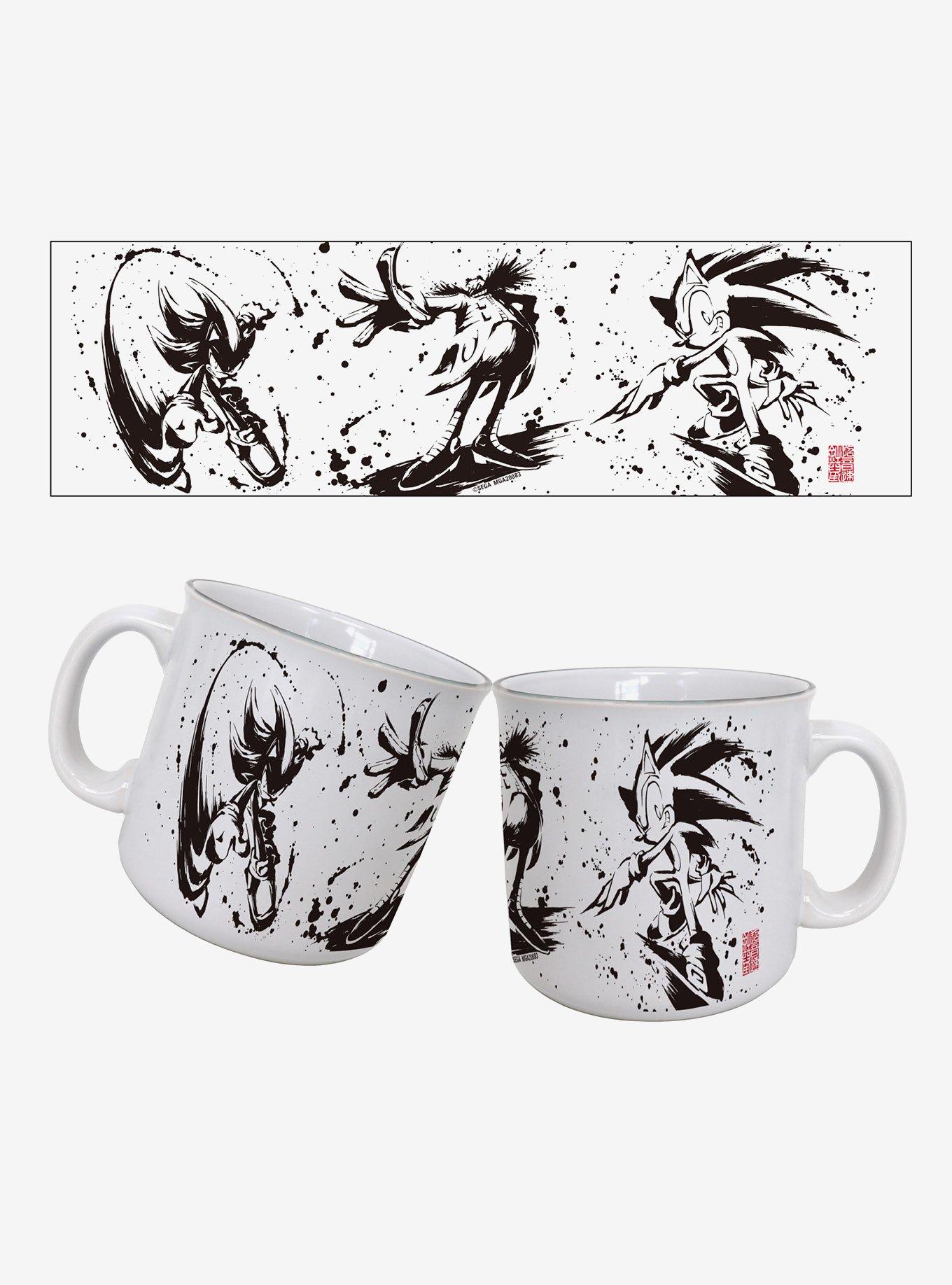 Sonic The Hedgehog Japanese Splat 20oz Camper Mug, , hi-res