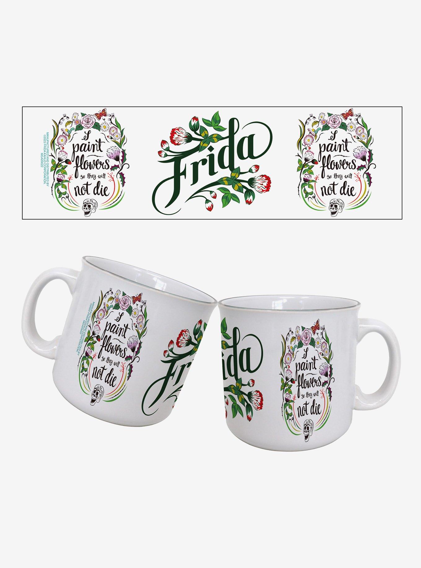 Frida Kahlo I Paint Flowers 20oz Camper Mug, , hi-res