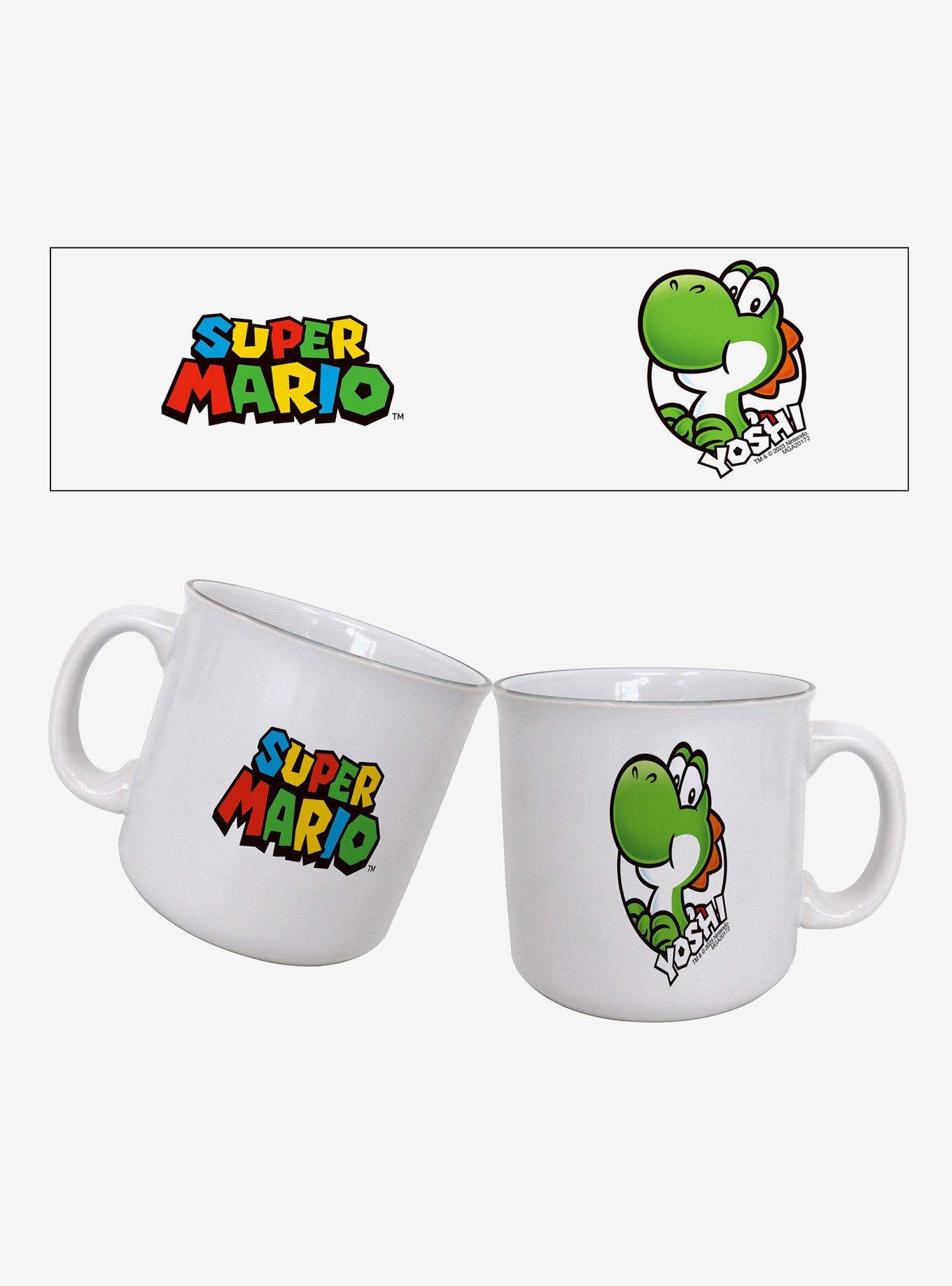 Super Mario Yoshi Circle Name 20oz Camper Mug, , hi-res