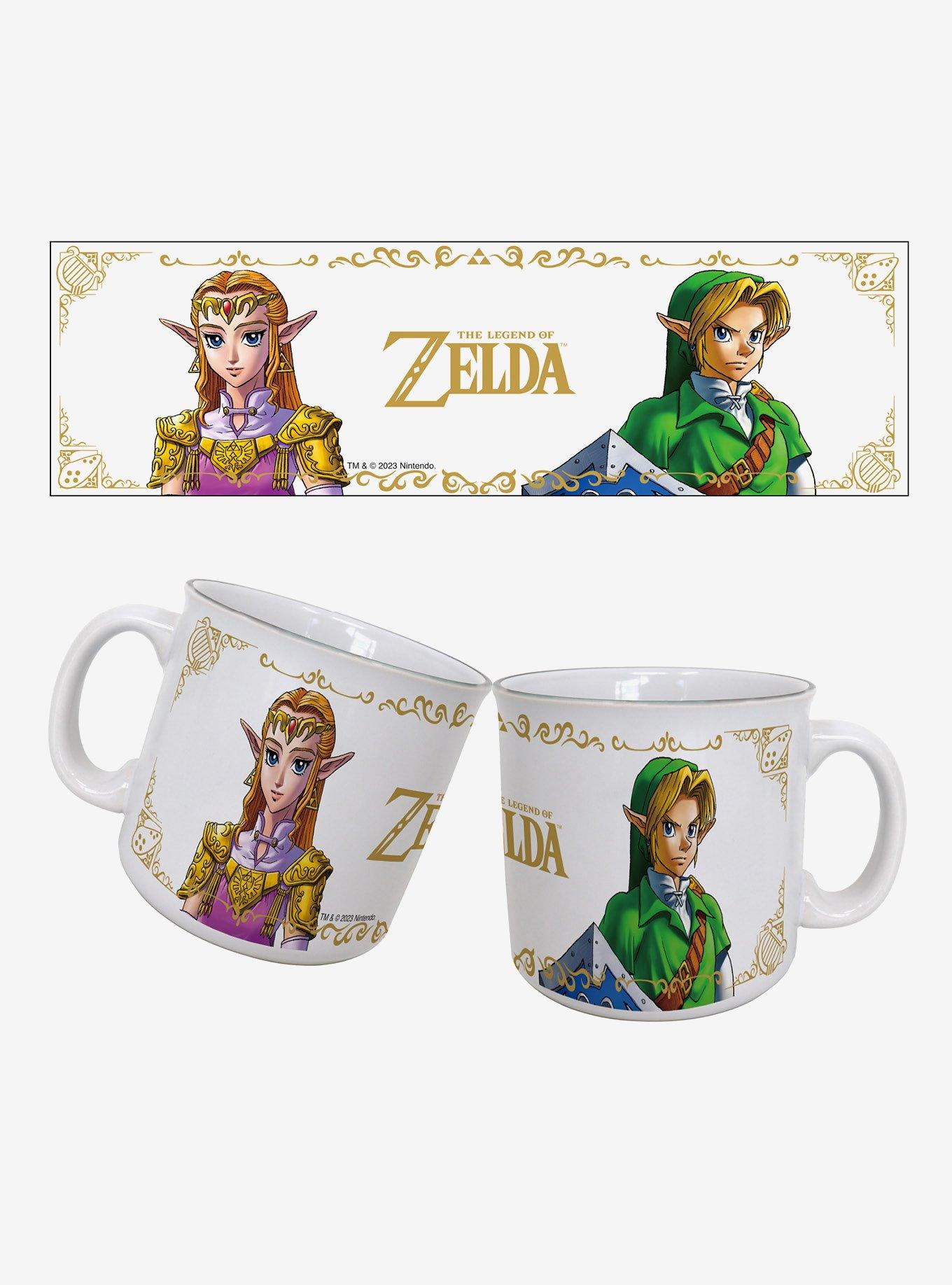 The Legend of Zelda Ocarina of Time Zelda & Link 20oz Camper Mug, , hi-res