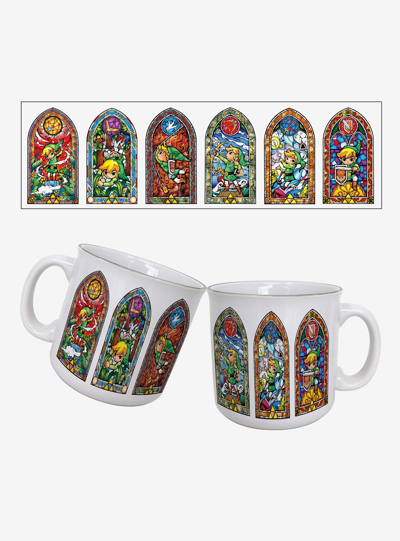 The Legend of Zelda Stained Glass 20oz Camper Mug, , hi-res