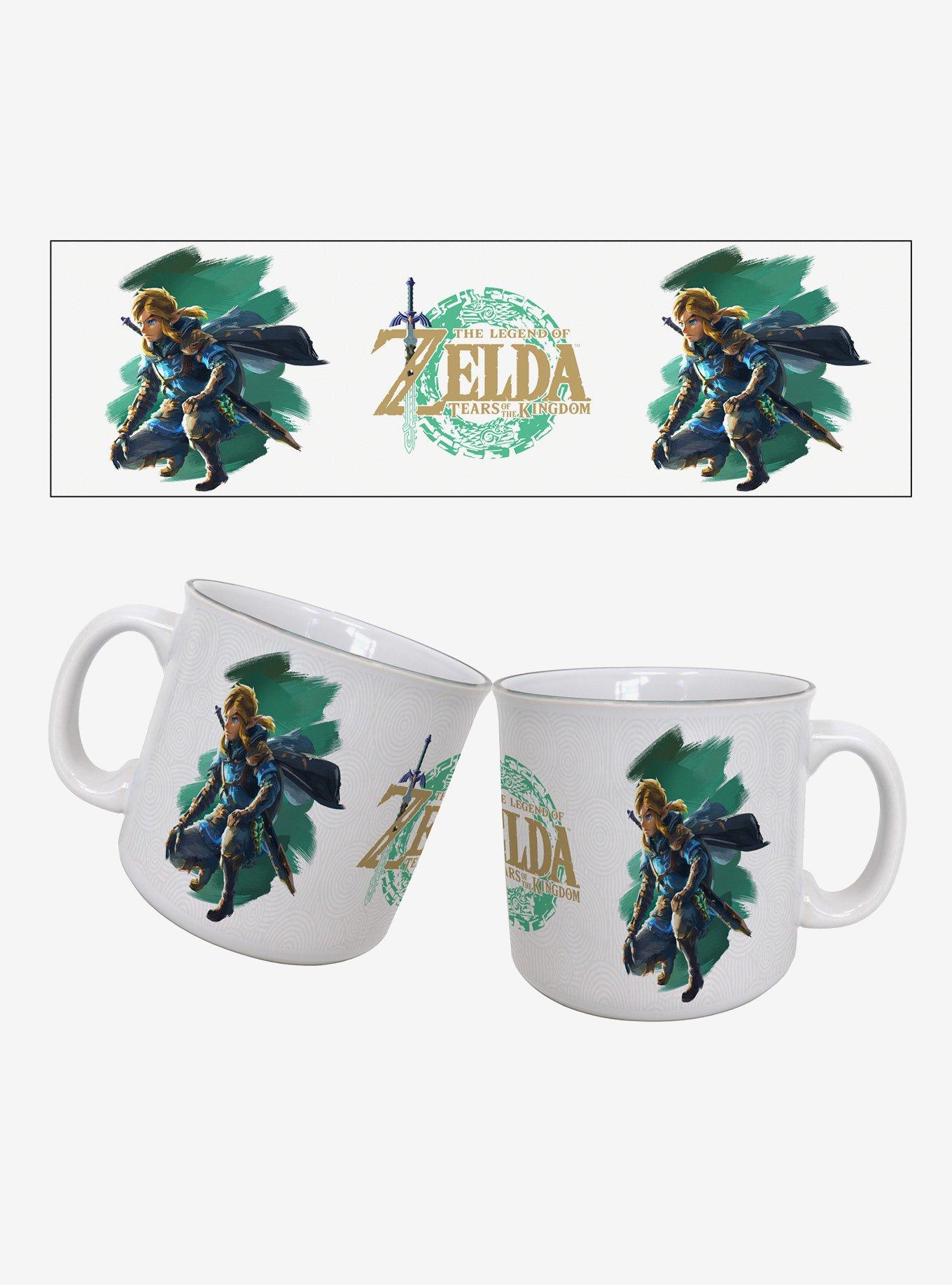 The Legend of Zelda Tears of The Kingdom Link Crouching 20oz Camper Mug, , hi-res