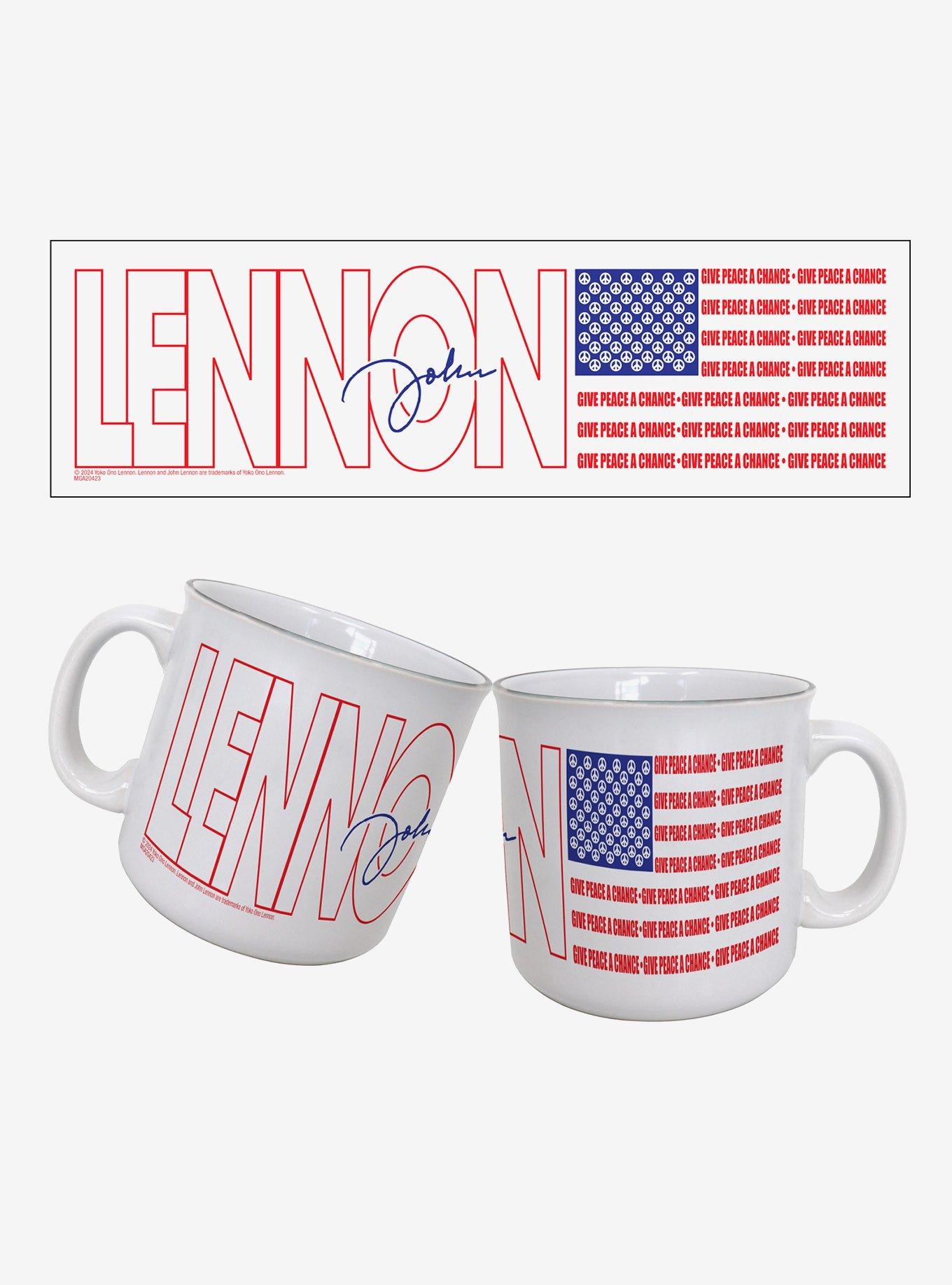 John Lennon Give Peace A Chance 20oz Camper Mug, , hi-res