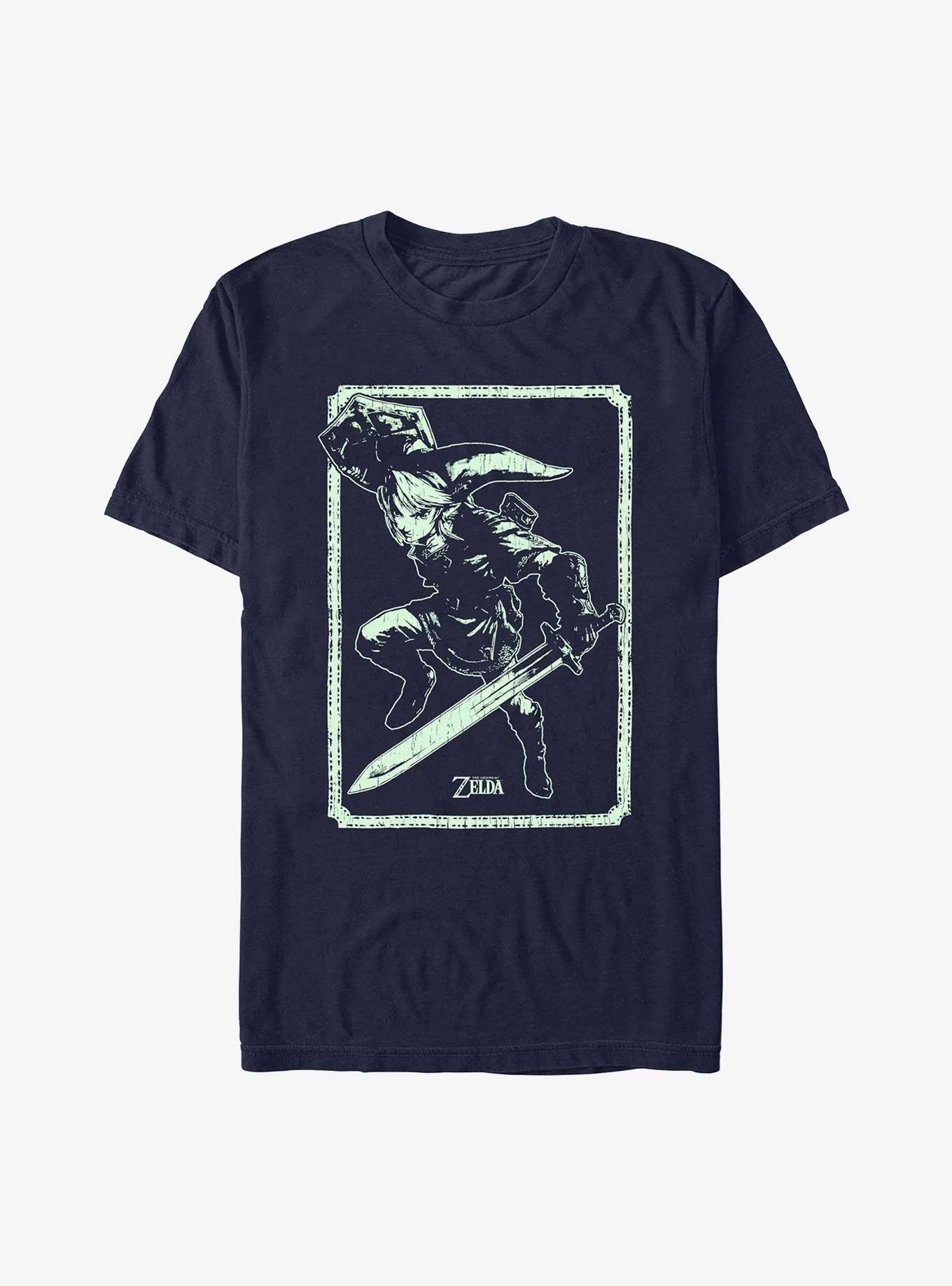 The Legend Of Zelda Leap Through T-Shirt, NAVY, hi-res