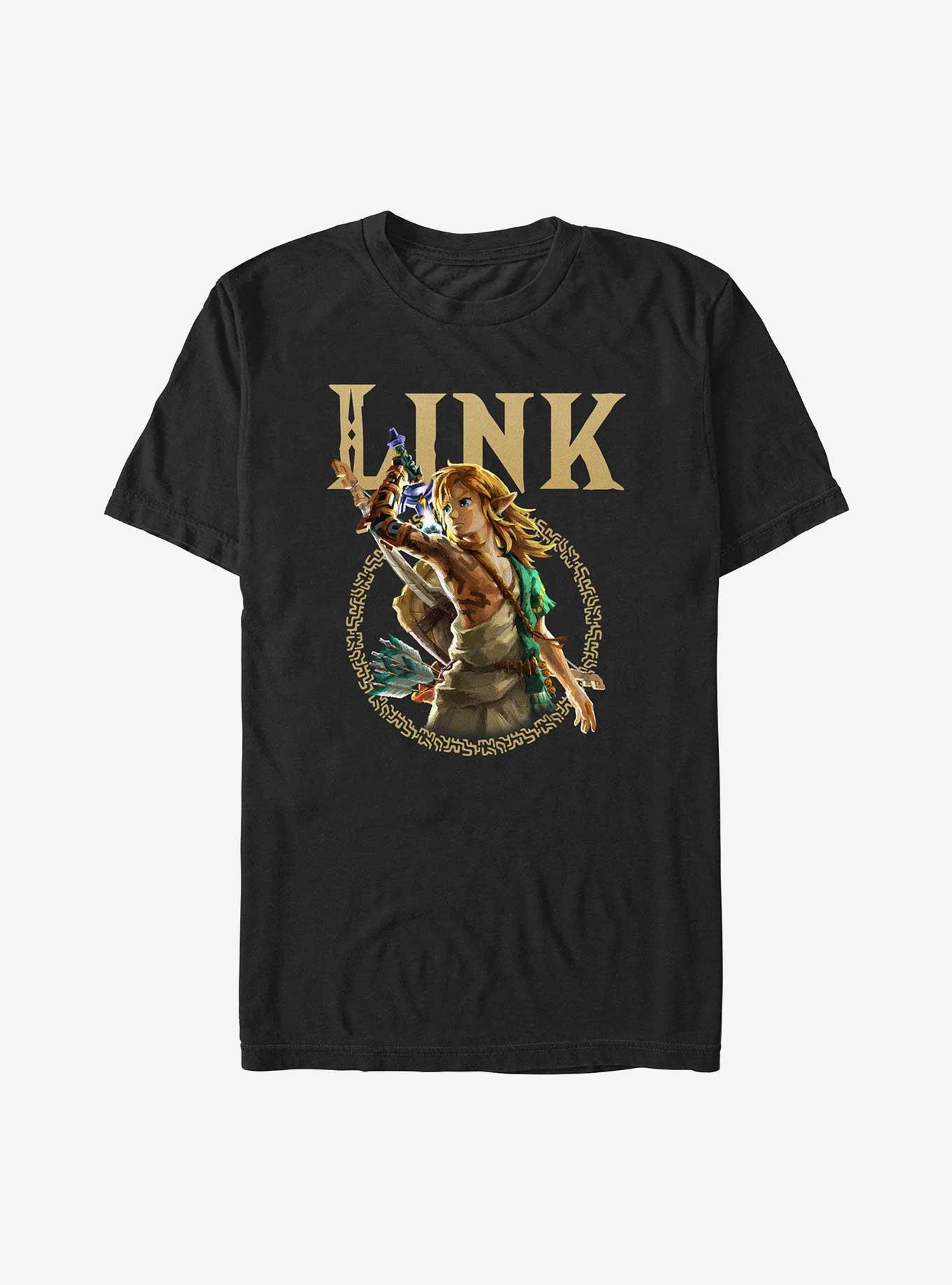 The Legend Of Zelda Link Tears Of The Kingdom Badge T-Shirt, , hi-res