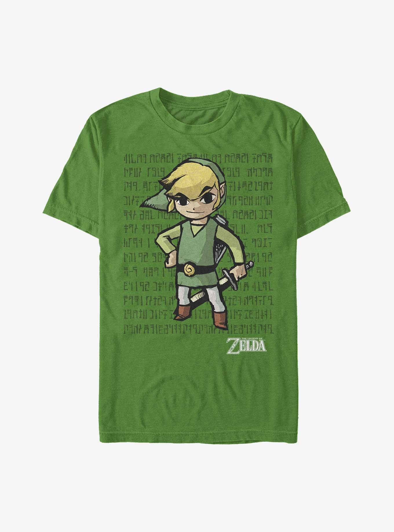 The Legend Of Zelda Toon Link Ancient Language T-Shirt, , hi-res