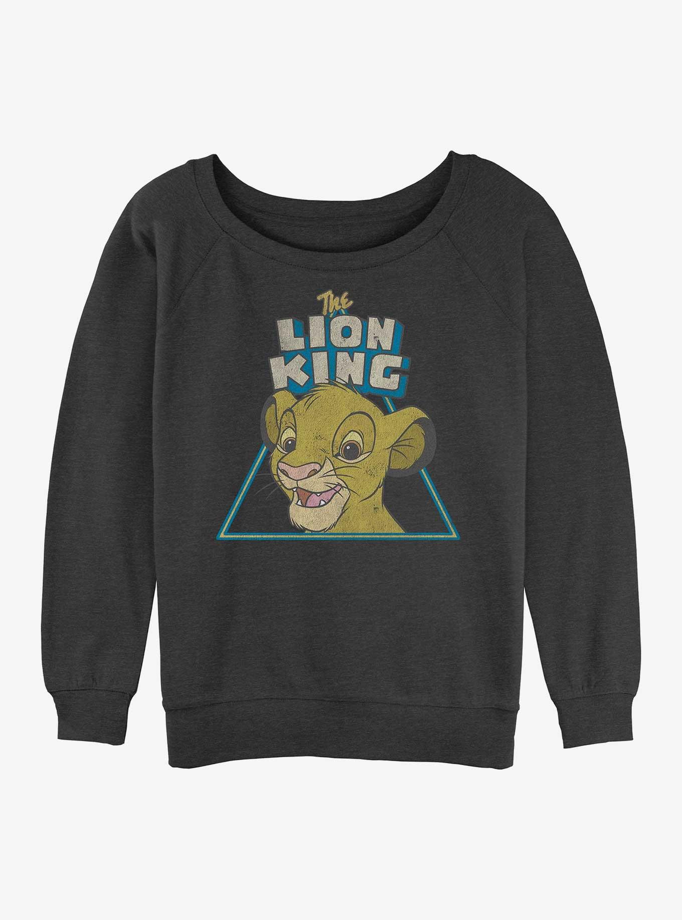 Disney The Lion King Simba Triangle Womens Slouchy Sweatshirt, , hi-res