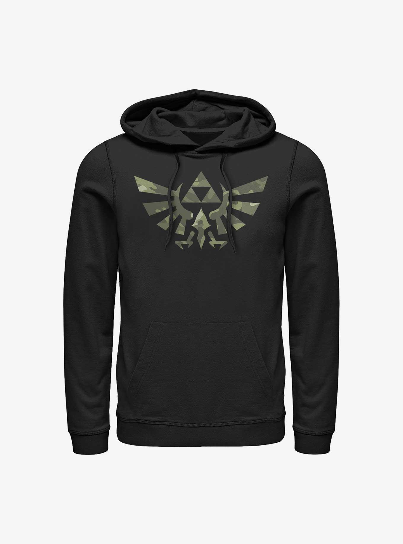 The Legend Of Zelda Camo Crest Hoodie, , hi-res