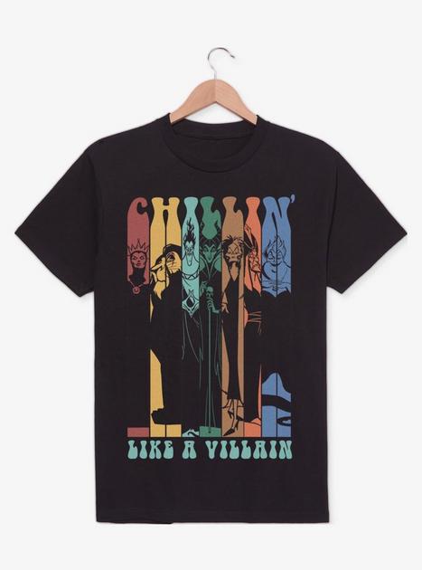 Disney Villains Chillin Like A Villain T-Shirt - BLACK | BoxLunch