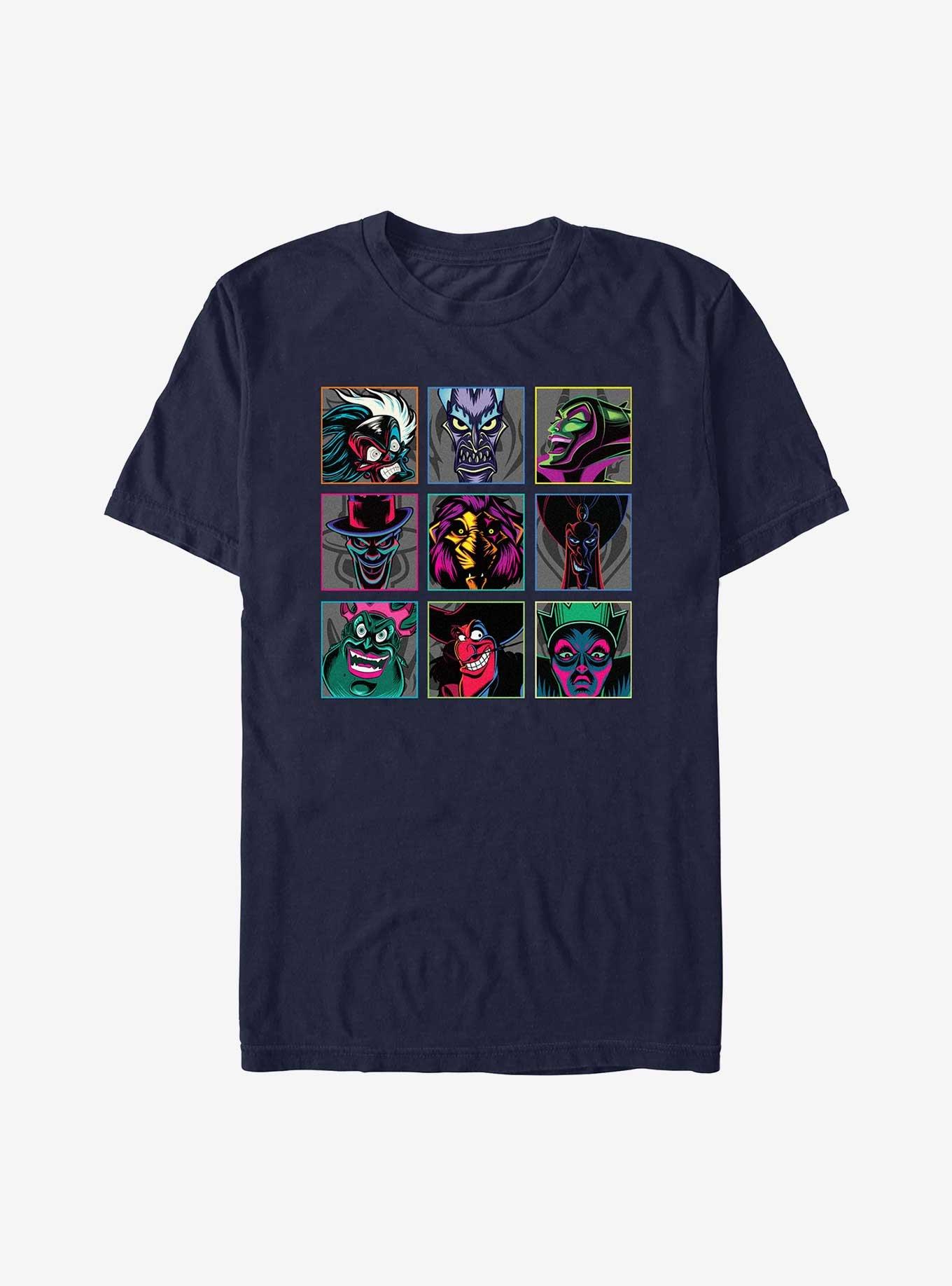 Dinsey Villains Team Nine Box Villains T-Shirt, , hi-res