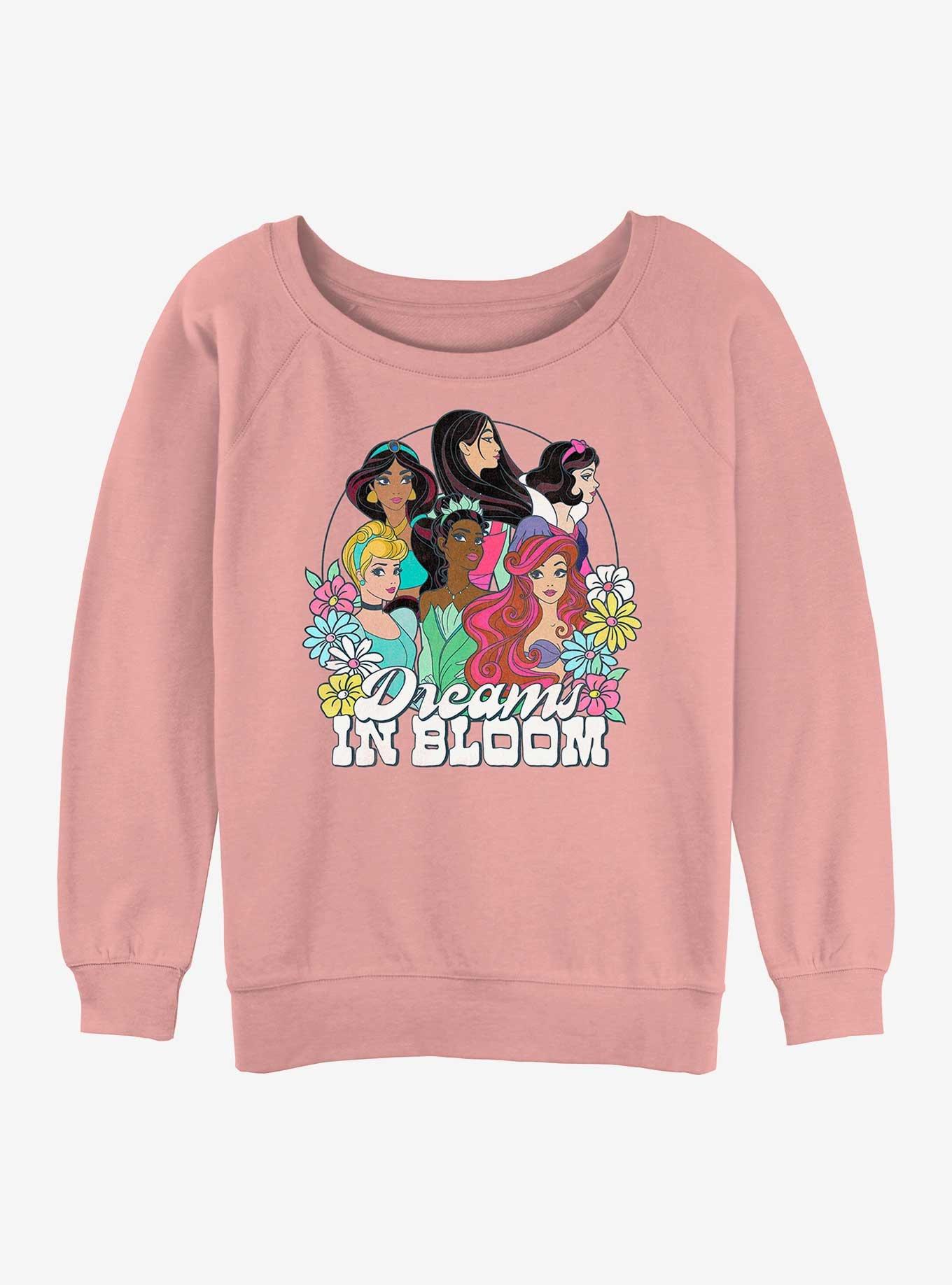 Disney Princesses Dreams In Bloom Womens Slouchy Sweatshirt, , hi-res
