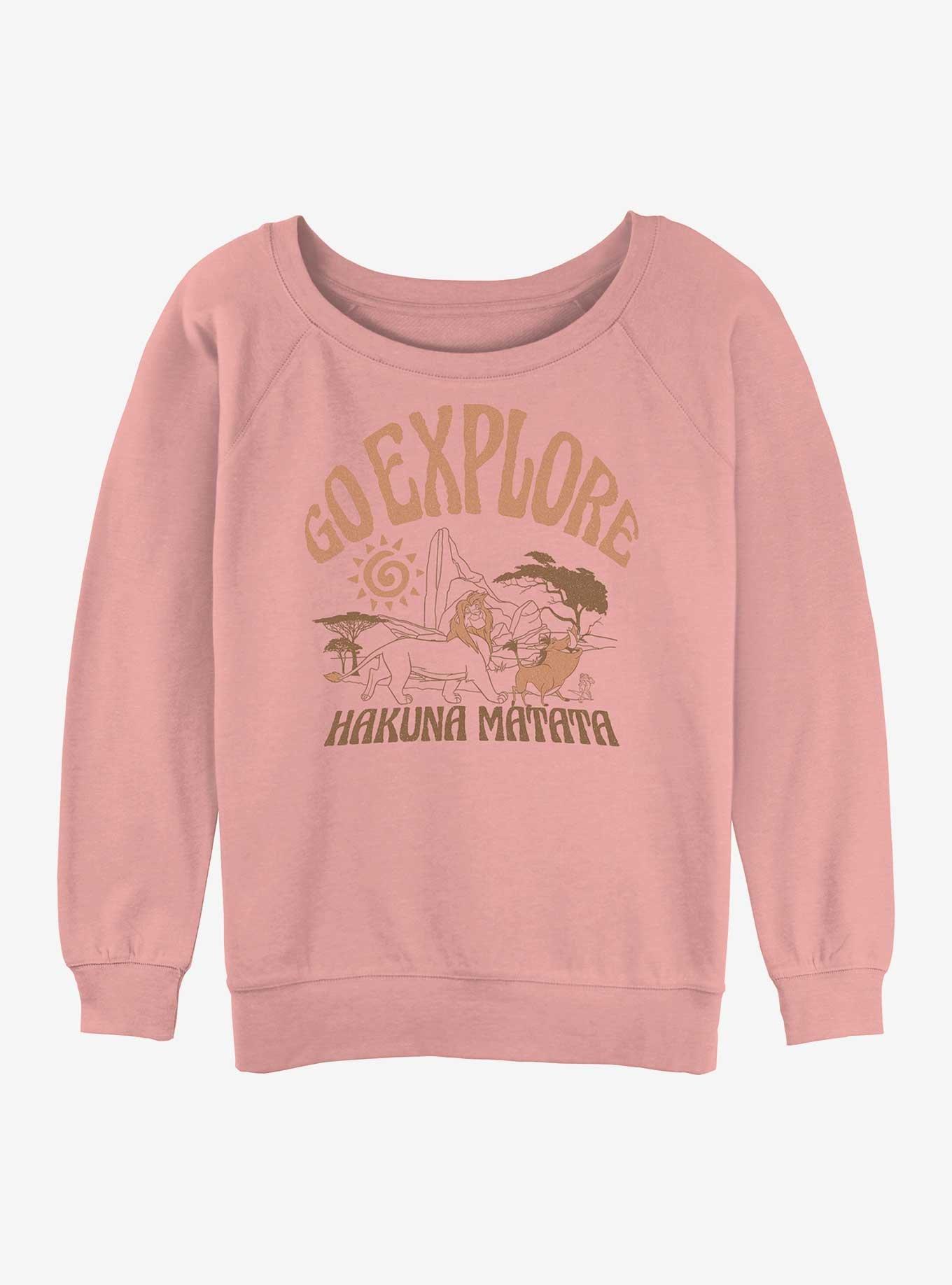 Disney The Lion King Dsny Go Explore Womens Slouchy Sweatshirt, , hi-res