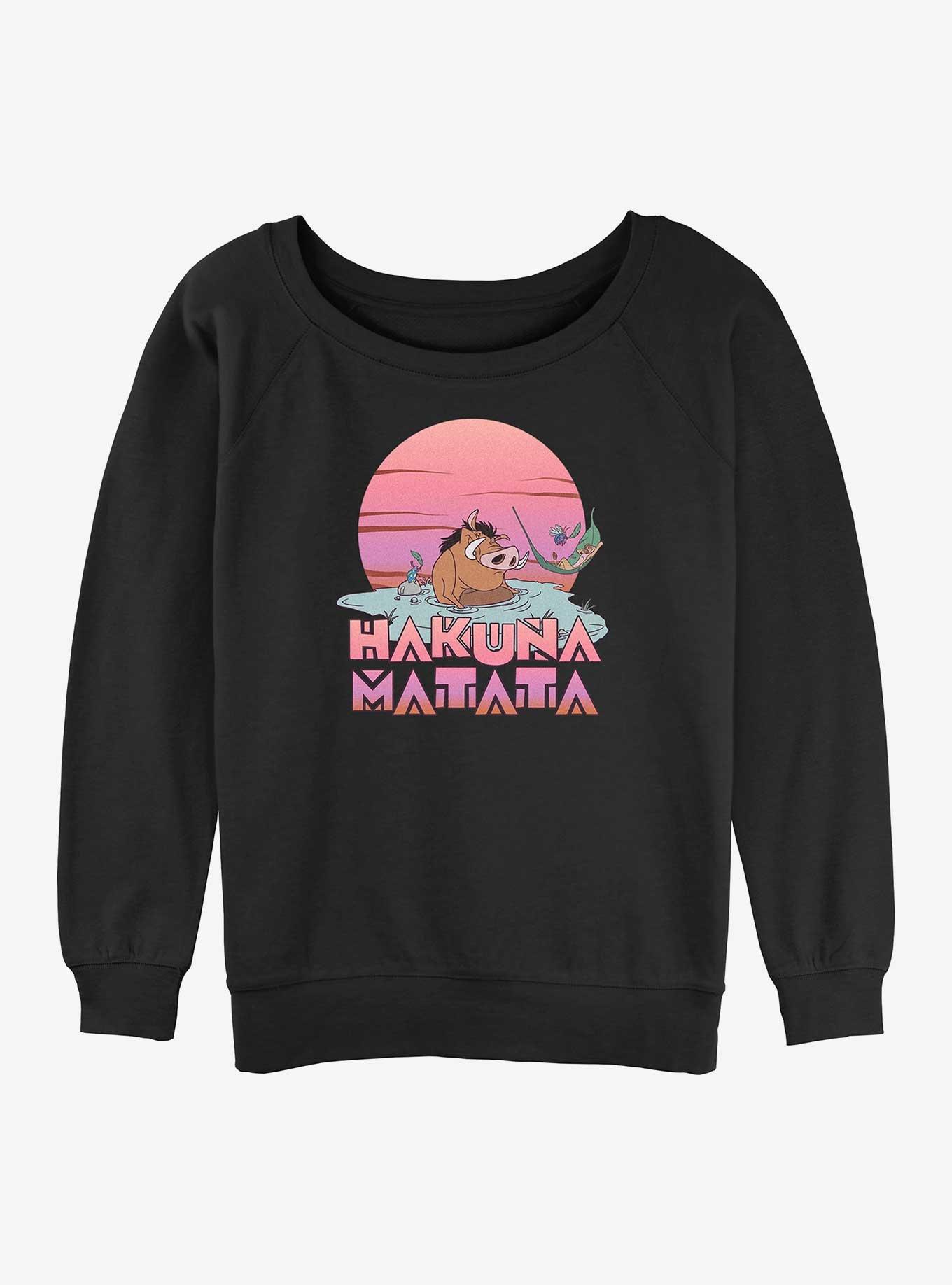 Disney The Lion King Hakuna Matata Vacay Womens Slouchy Sweatshirt, , hi-res