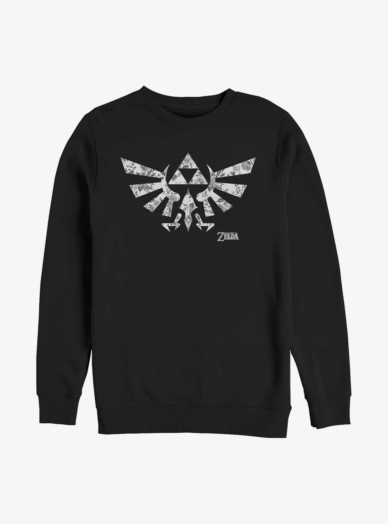 The Legend Of Zelda Floral Triforce Sweatshirt, , hi-res