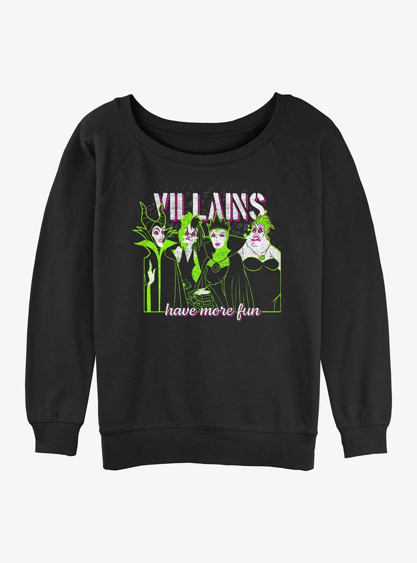 Disney Villains Grunge Villains Have More Fun Womens Slouchy Sweatshirt, , hi-res
