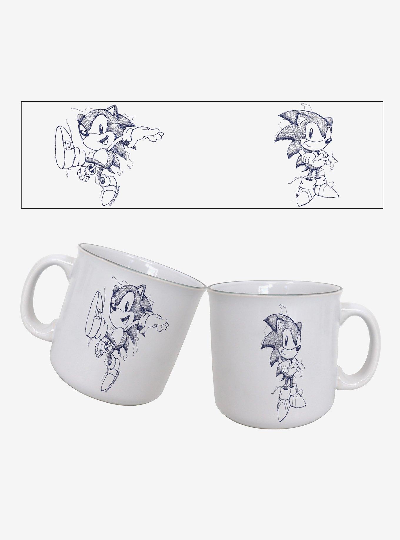 Sonic The Hedgehog Pen Sketch 20oz Camper Mug, , hi-res