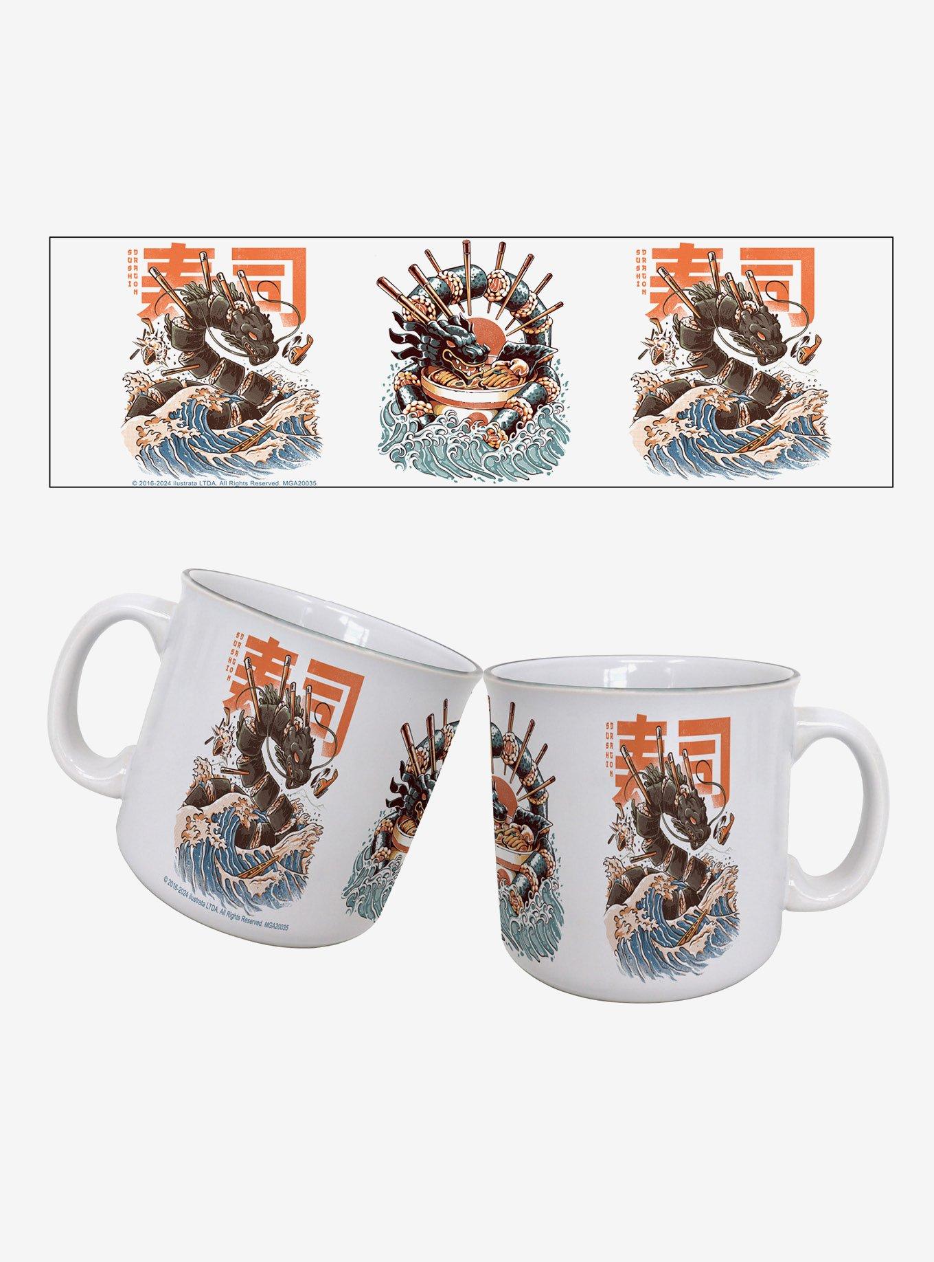 Ilustrata Sushi Dragon 20oz Camper Mug, , hi-res