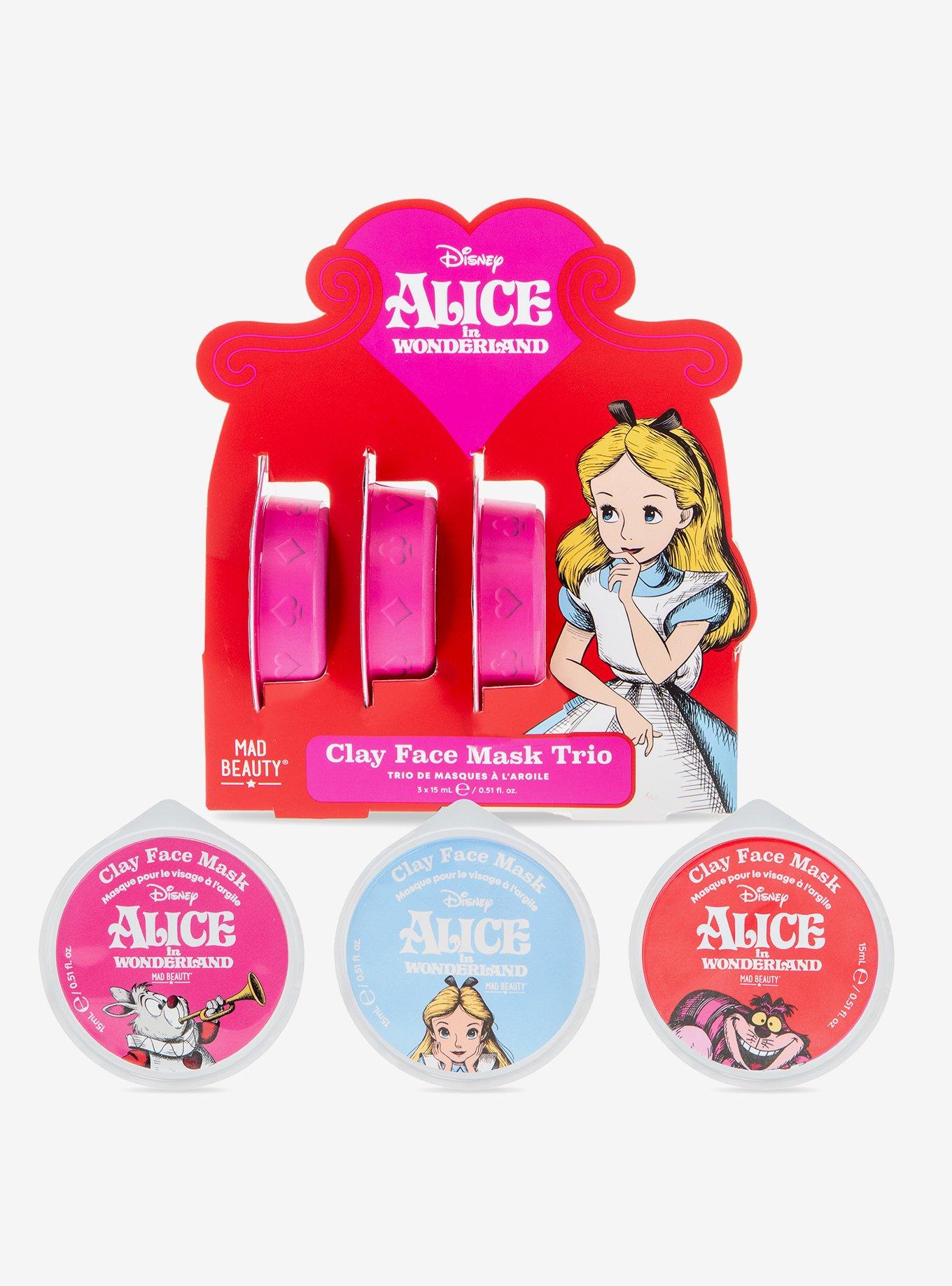 Mad Beauty Disney Alice in Wonderland Clay Face Mask Trio Set, , hi-res