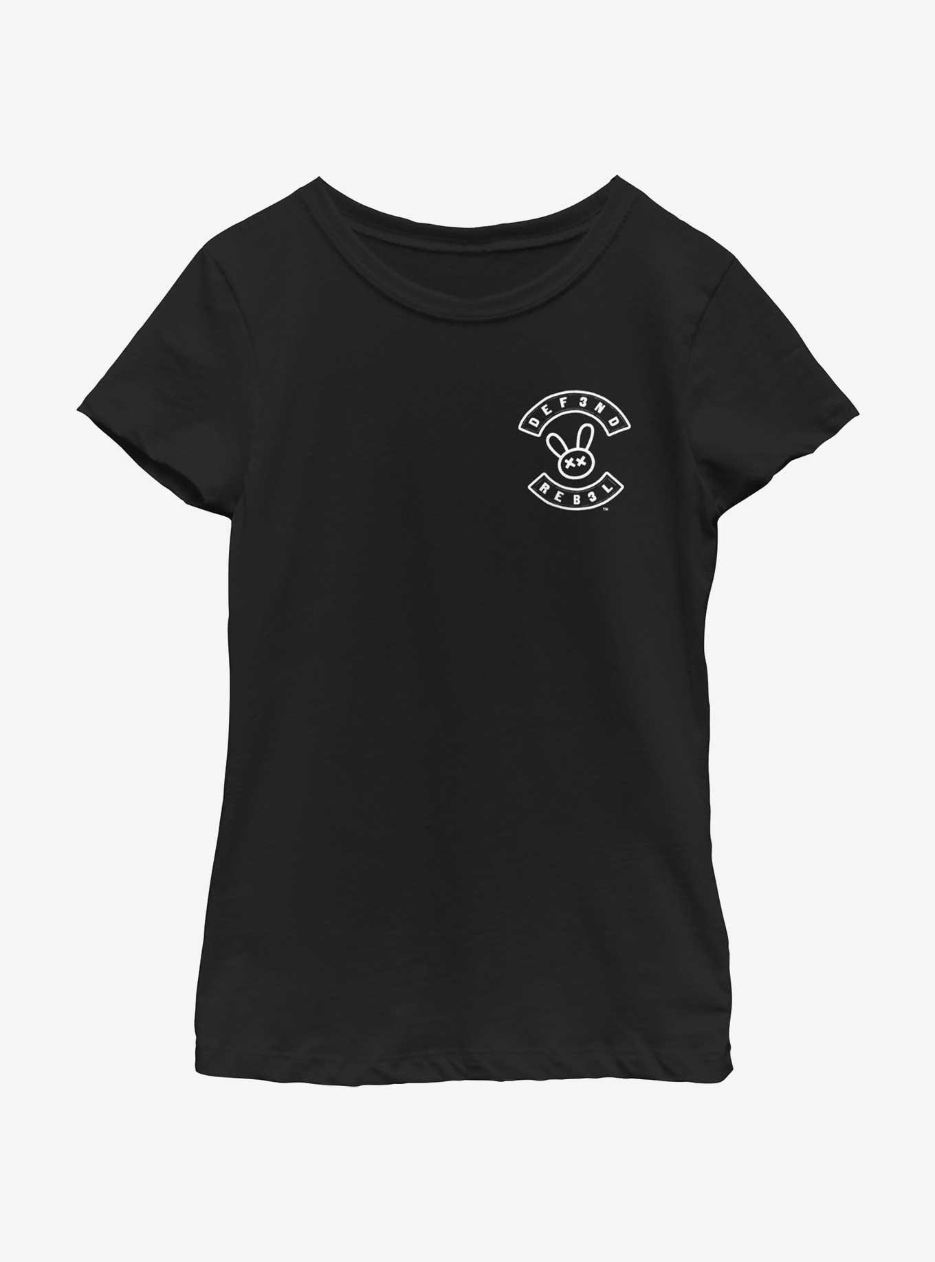 My Pet Hooligan Defend Rebel Pocket Logo Youth Girls T-Shirt, , hi-res