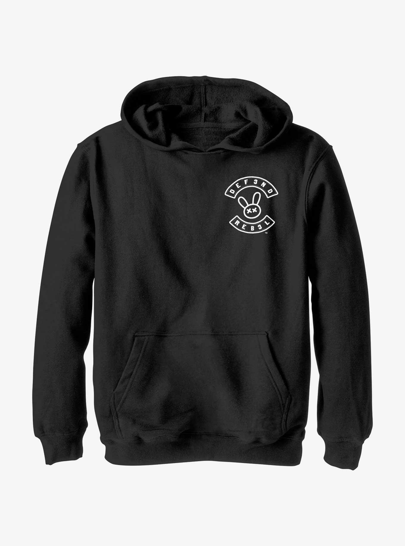 My Pet Hooligan Defend Rebel Pocket Logo Youth Hoodie, , hi-res
