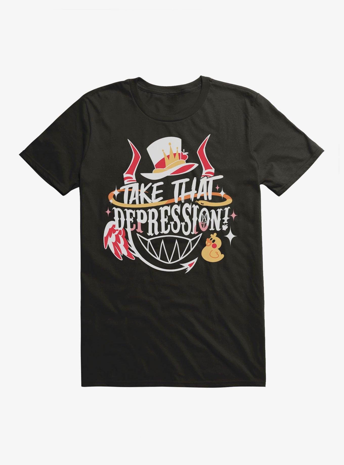 Hazbin Hotel Lucifer Take That Depression Extra Soft T-Shirt