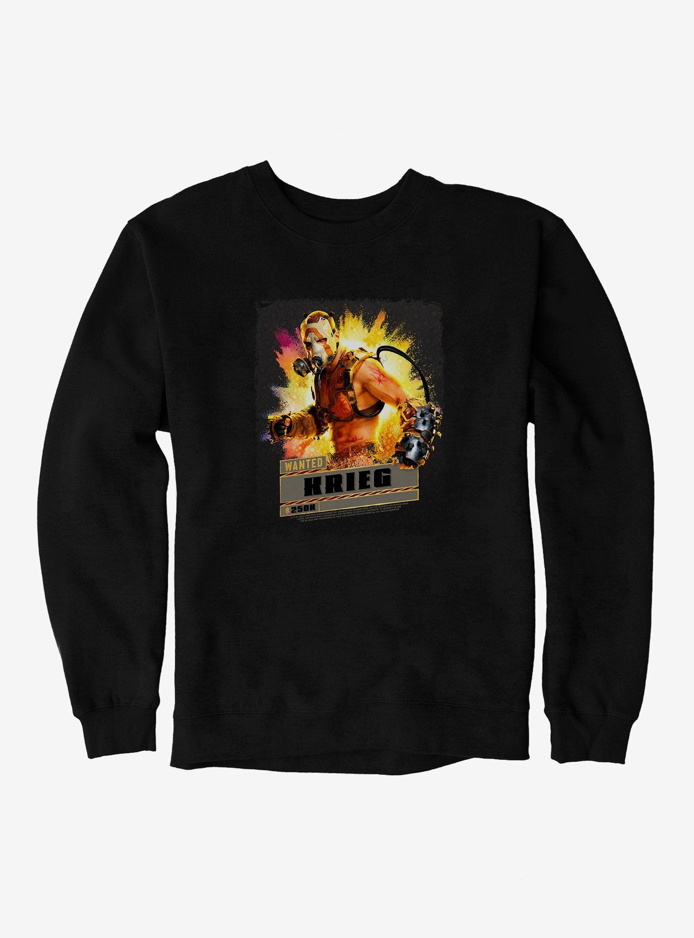 Borderlands Krieg Wanted Sweatshirt, BLACK, hi-res