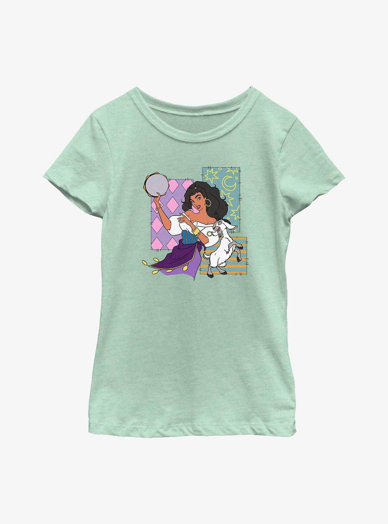 Disney The Hunchback Of Notre Dame Esmeralda Patchwork Youth Girls T-Shirt, , hi-res