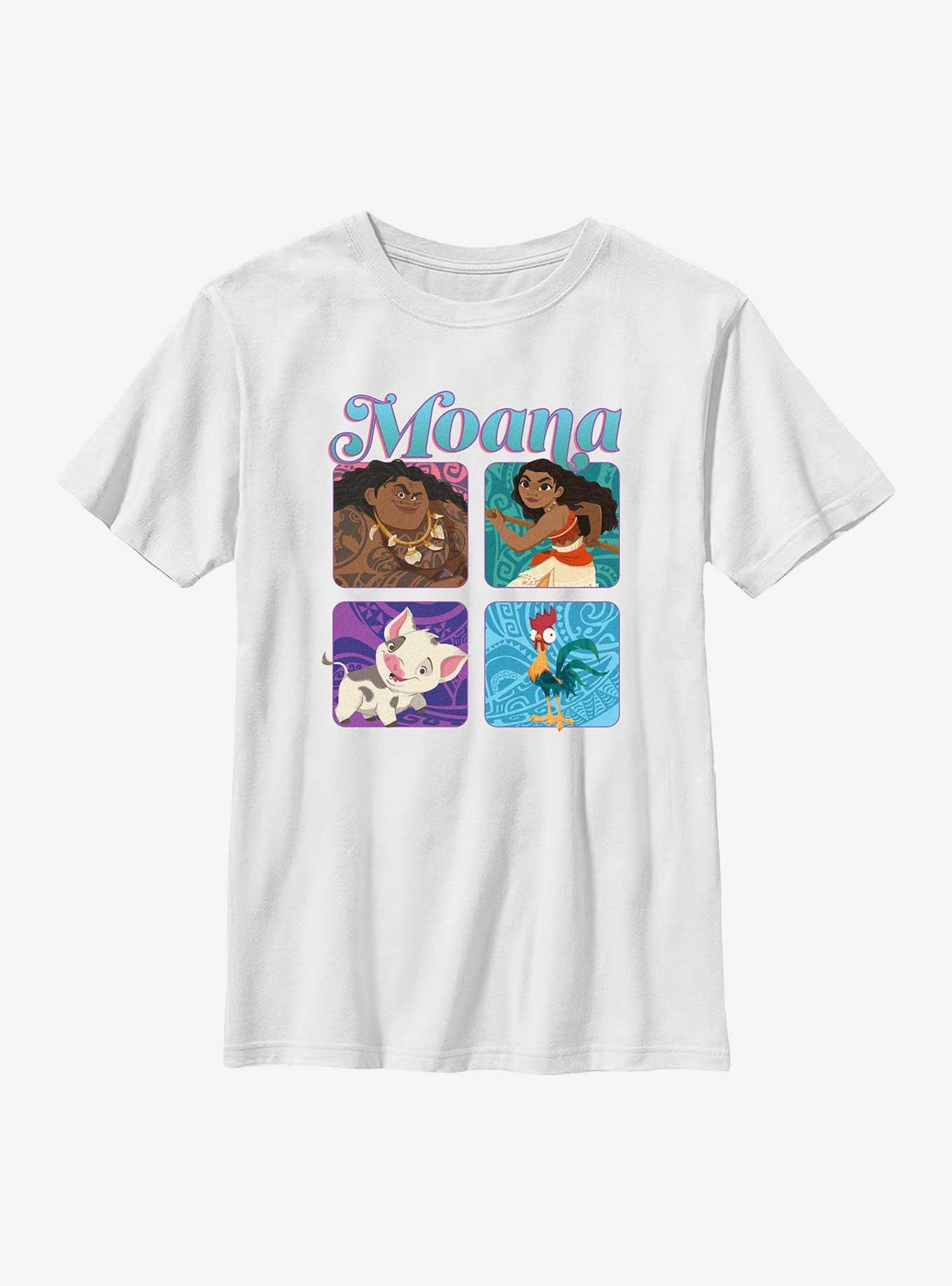 Disney Moana Boxed Up Characters Youth T-Shirt, , hi-res