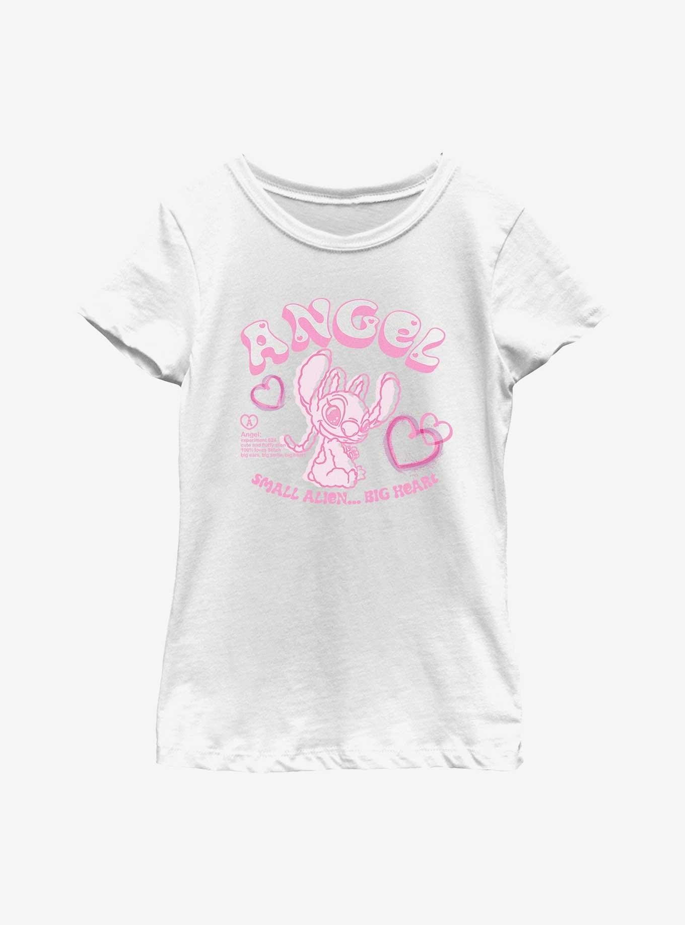 Disney Lilo & Stitch Big Smile Big Heart Youth Girls T-Shirt, , hi-res